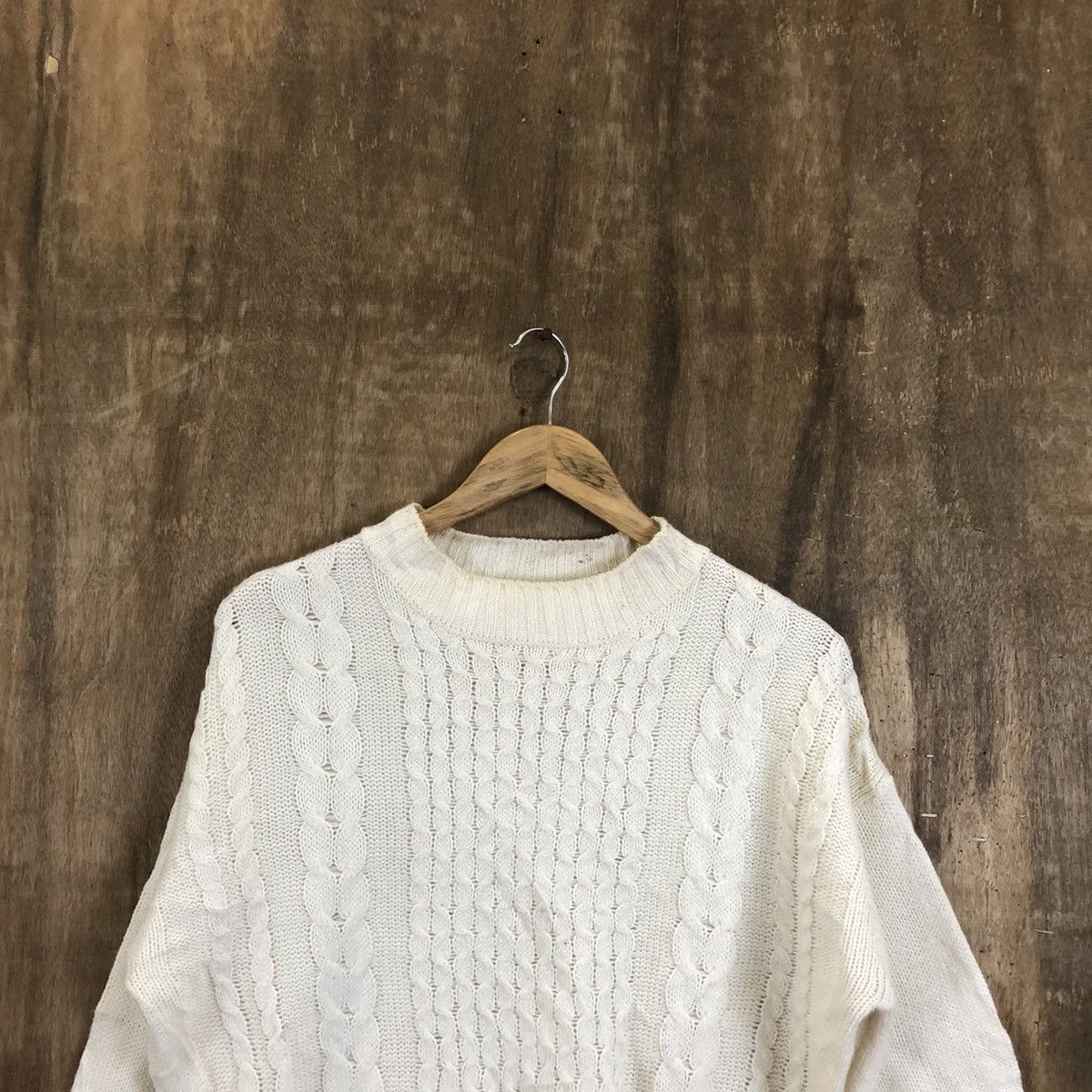 Japanese Brand Rey Cassin White Knitwear #092 Size US M / EU 48-50 / 2 - 2 Thumbnail