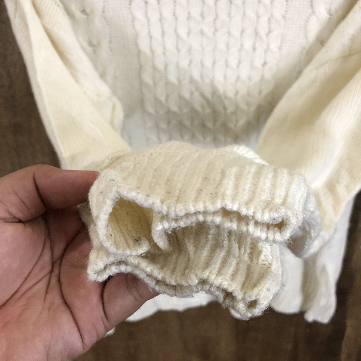 Japanese Brand Rey Cassin White Knitwear #092 Size US M / EU 48-50 / 2 - 4 Thumbnail