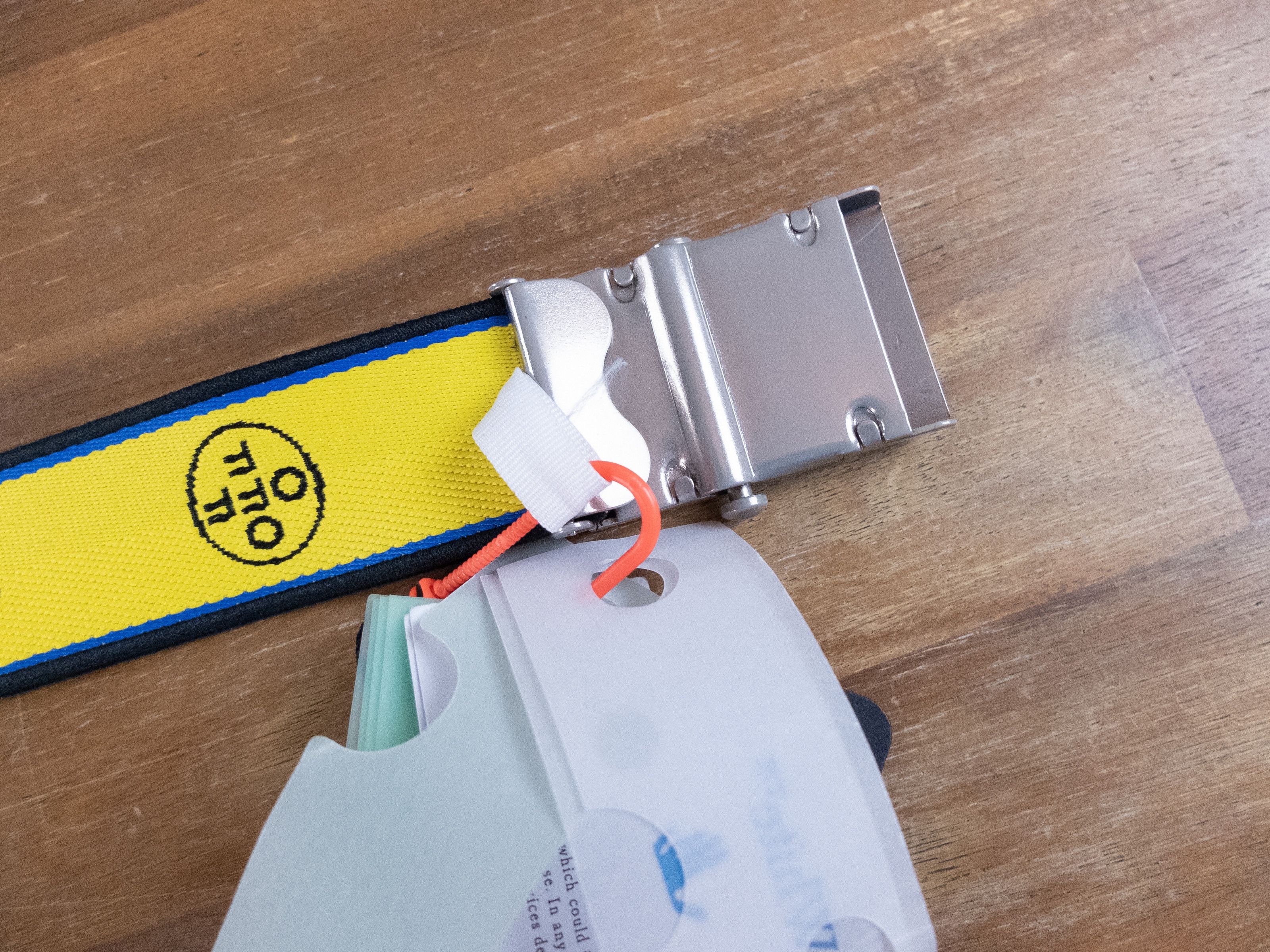 Off-White OFF-WHITE yellow pink white reversible logo industrial belt Size ONE SIZE - 6 Thumbnail