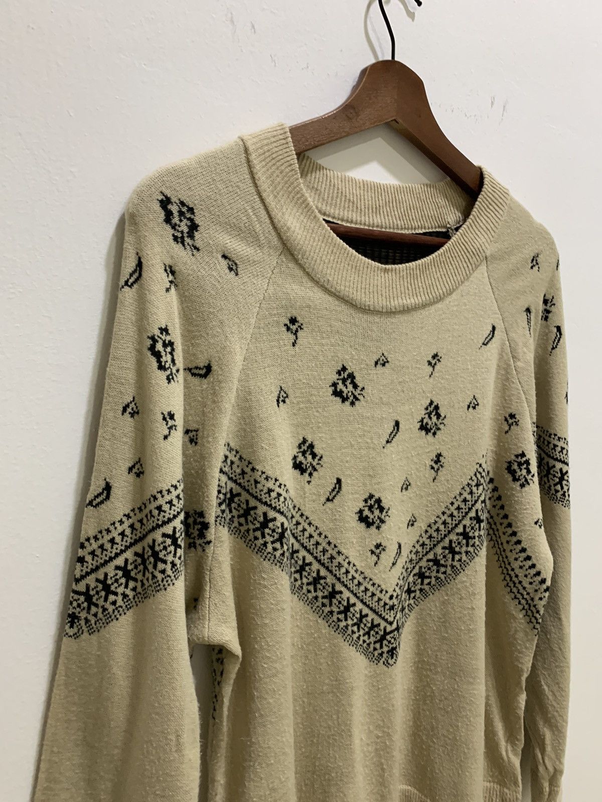 LIL NINA Native Navajo FairIsle Art Knitwear Jumper Sweater