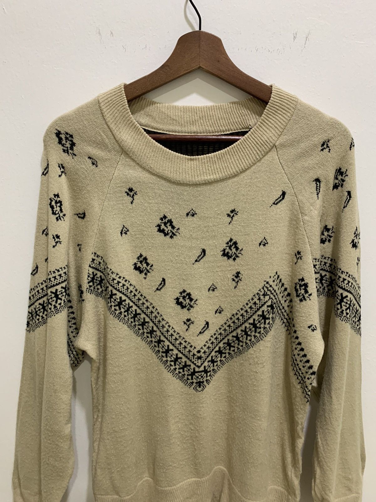 LIL NINA Native Navajo FairIsle Art Knitwear Jumper Sweater