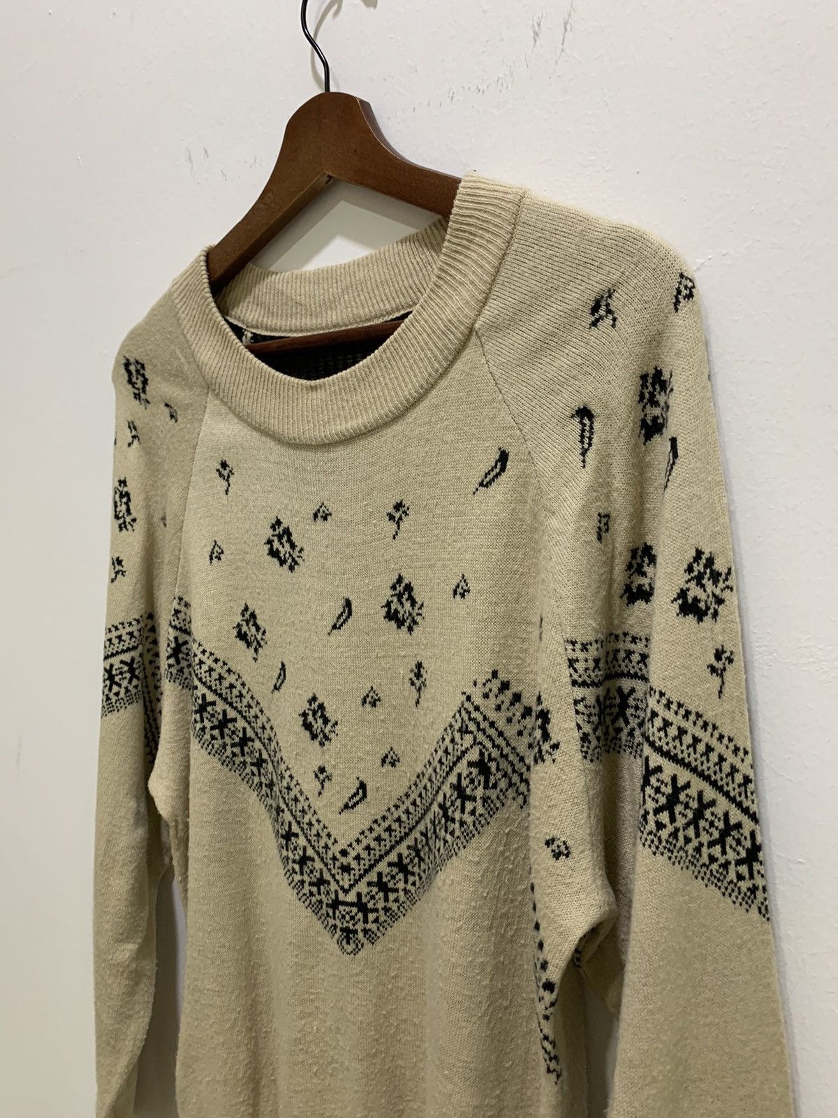 LIL NINA Native Navajo FairIsle Art Knitwear Jumper Sweater