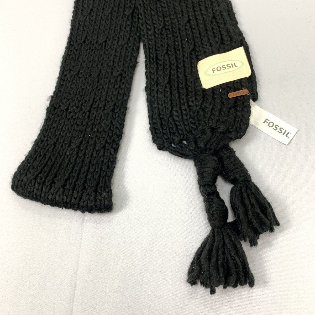 Fossil × Other FOSSIL Deadstock Herringbone Twist Cable Knit Muffler Scarf Size ONE SIZE - 6 Thumbnail