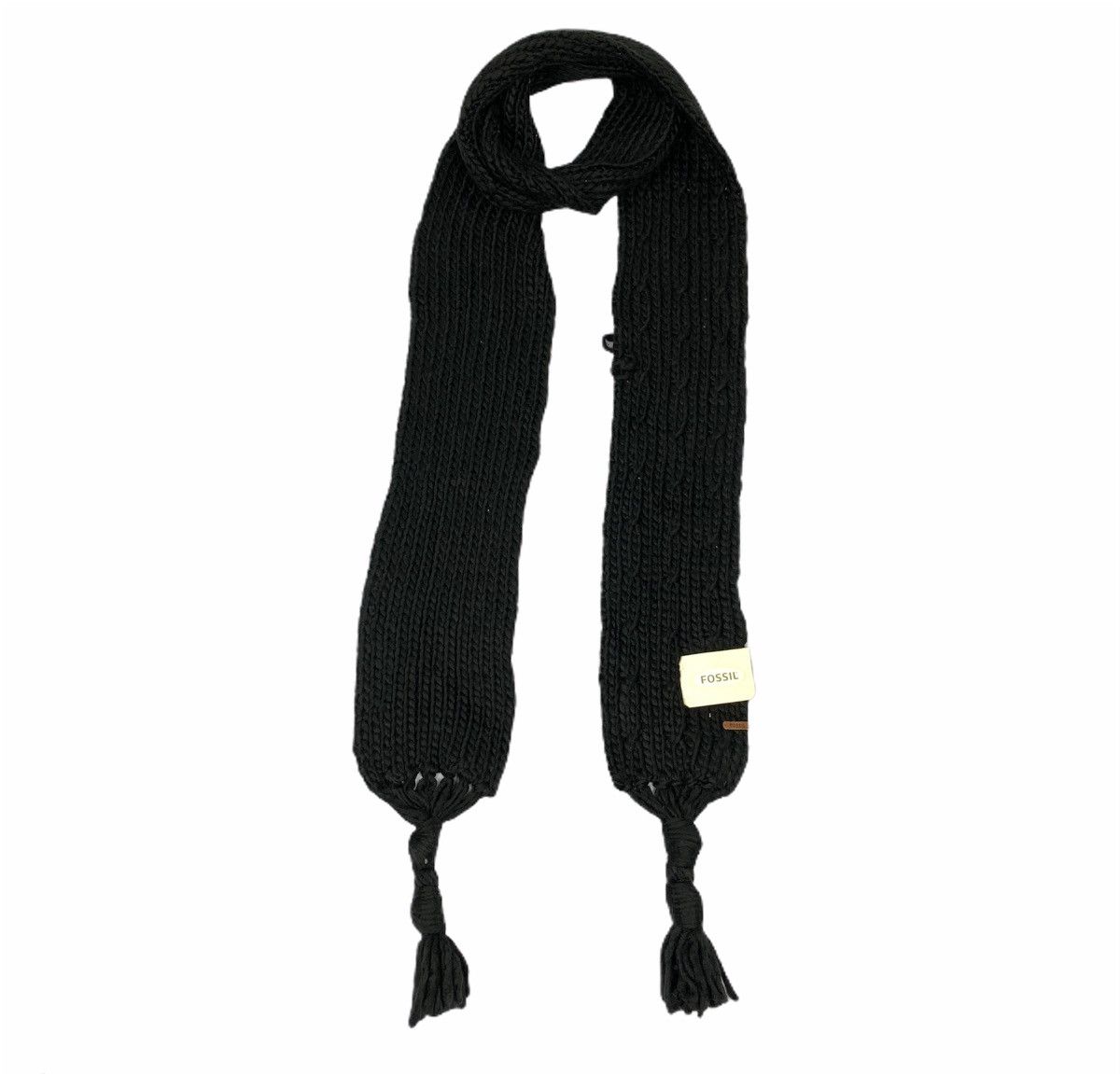 Fossil × Other FOSSIL Deadstock Herringbone Twist Cable Knit Muffler Scarf Size ONE SIZE - 1 Thumbnail