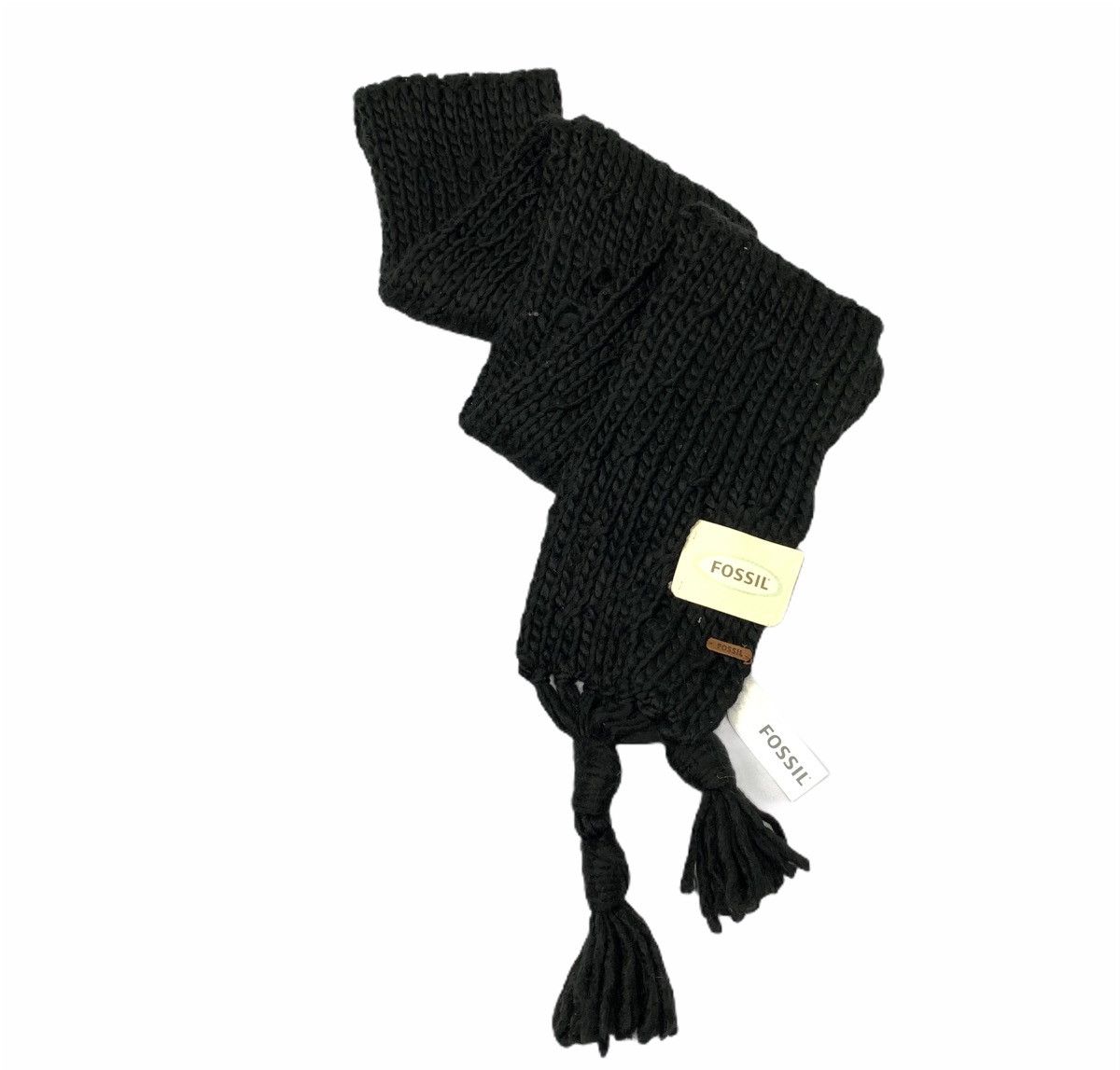 Fossil × Other FOSSIL Deadstock Herringbone Twist Cable Knit Muffler Scarf Size ONE SIZE - 2 Thumbnail