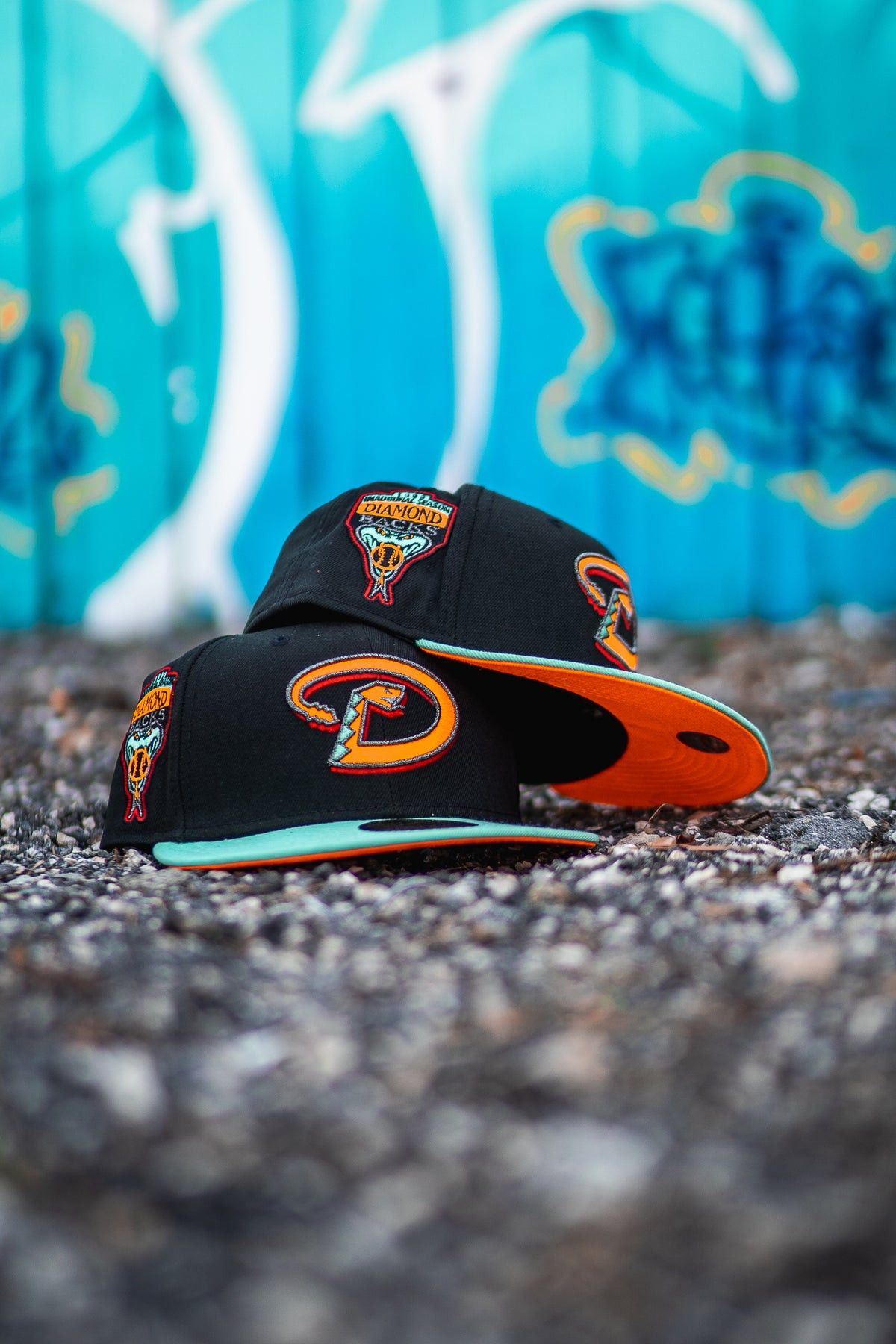 MLB Black Orange Arizona Diamondbacks 7 1/8 Mint 1998 Inaugural Size ONE SIZE - 8 Thumbnail