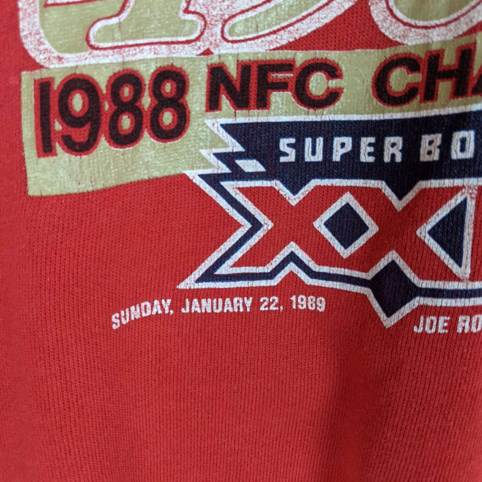 NFL 80's NFC San Francisco 49ers' 1988 Super Bowl Sweatshirt Size US L / EU 52-54 / 3 - 8 Thumbnail