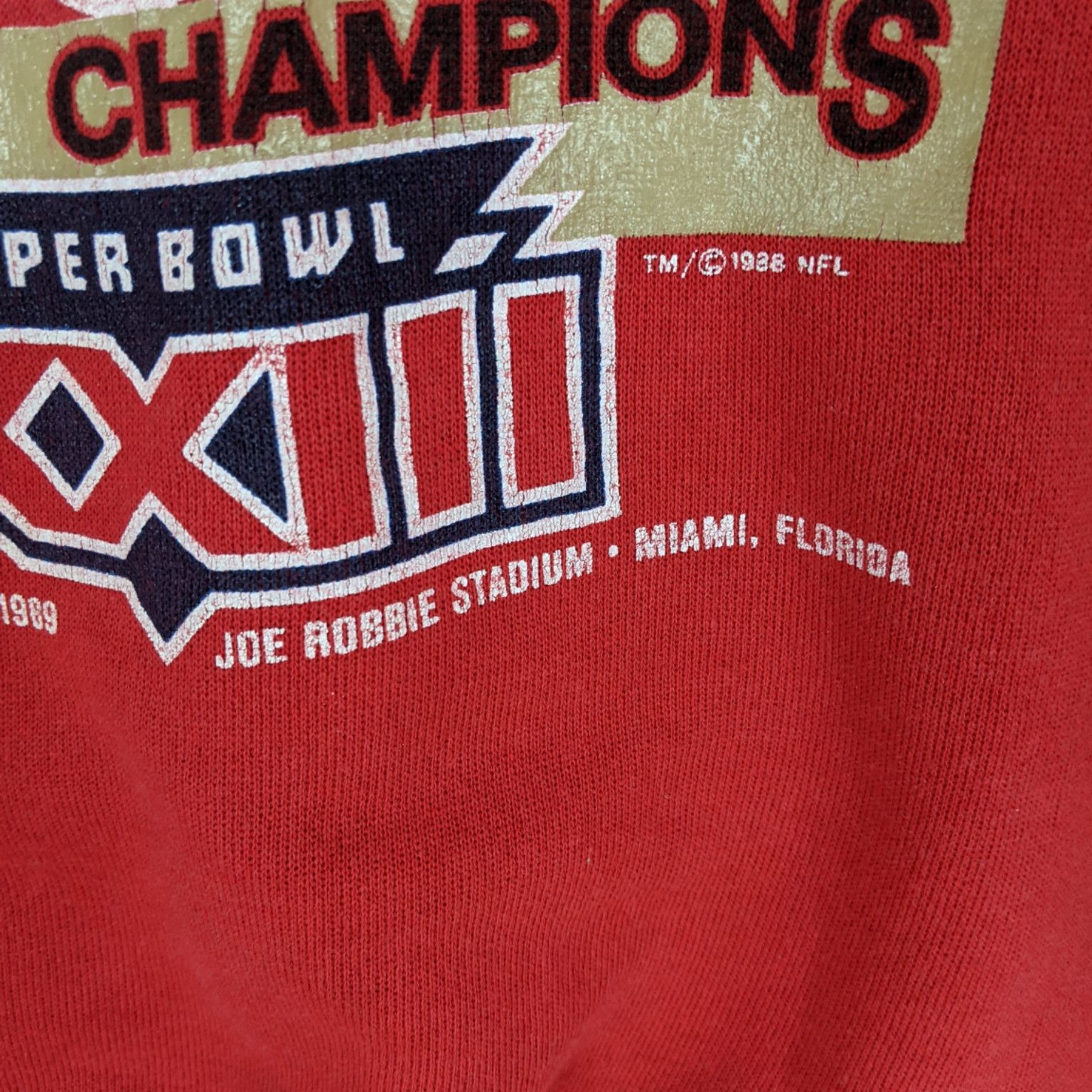 NFL 80's NFC San Francisco 49ers' 1988 Super Bowl Sweatshirt Size US L / EU 52-54 / 3 - 9 Thumbnail