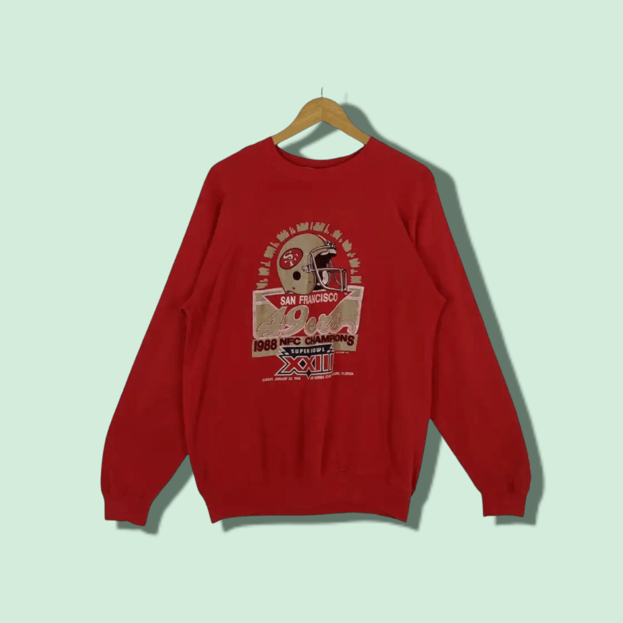 NFL 80's NFC San Francisco 49ers' 1988 Super Bowl Sweatshirt Size US L / EU 52-54 / 3 - 1 Thumbnail