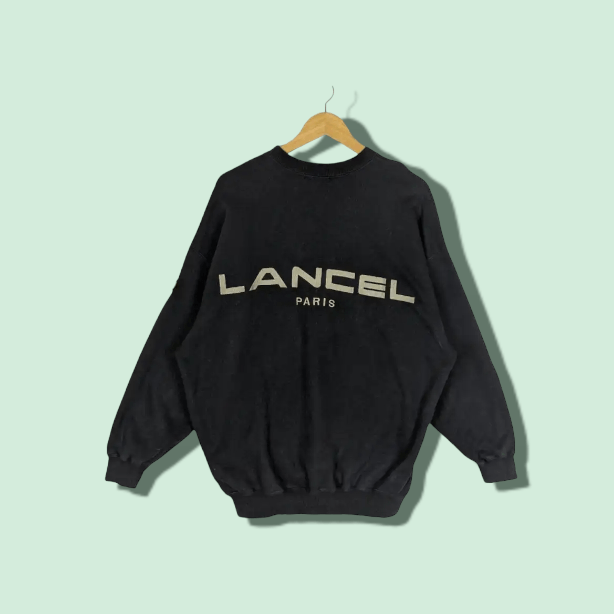 Lancel Rare LANCEL Paris Big Logo Spell Out Sweatshirt Size US M / EU 48-50 / 2 - 1 Thumbnail