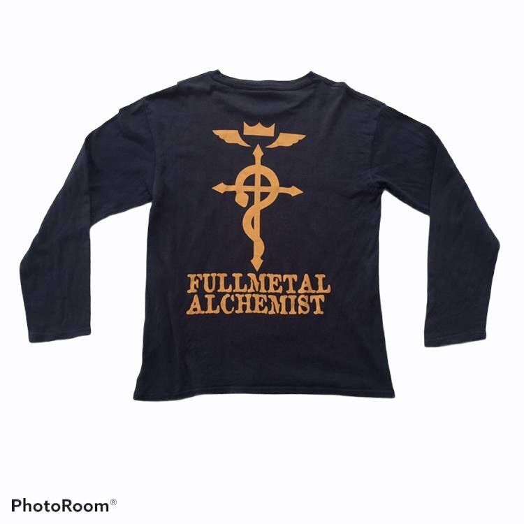 Anime Fullmetal Alchemist Edward Elric Anime Long Sleeve T Shirt Size US M / EU 48-50 / 2 - 2 Thumbnail