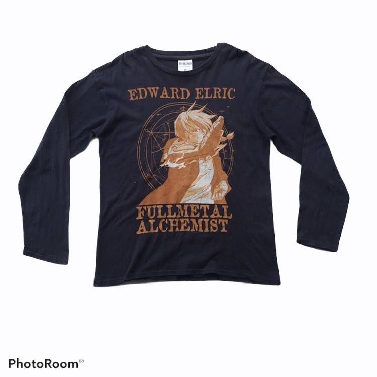 Anime Fullmetal Alchemist Edward Elric Anime Long Sleeve T Shirt Size US M / EU 48-50 / 2 - 1 Thumbnail