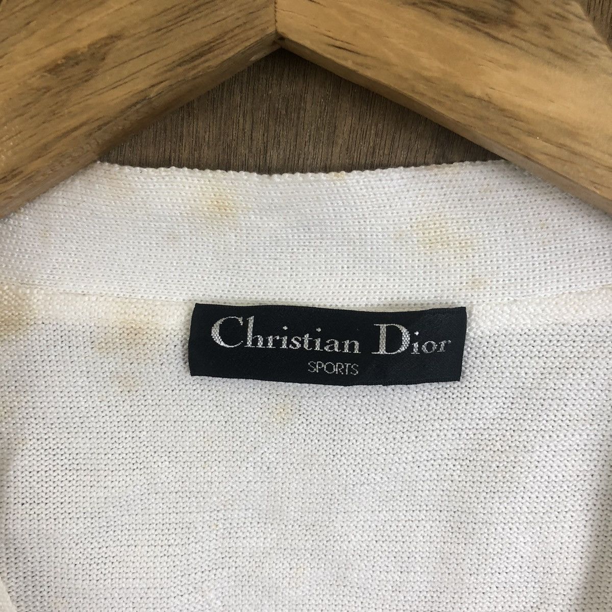 Christian Dior Monsieur Chistian Dior White Yellow Vest cardigan Knitwear #099 Size US S / EU 44-46 / 1 - 4 Thumbnail