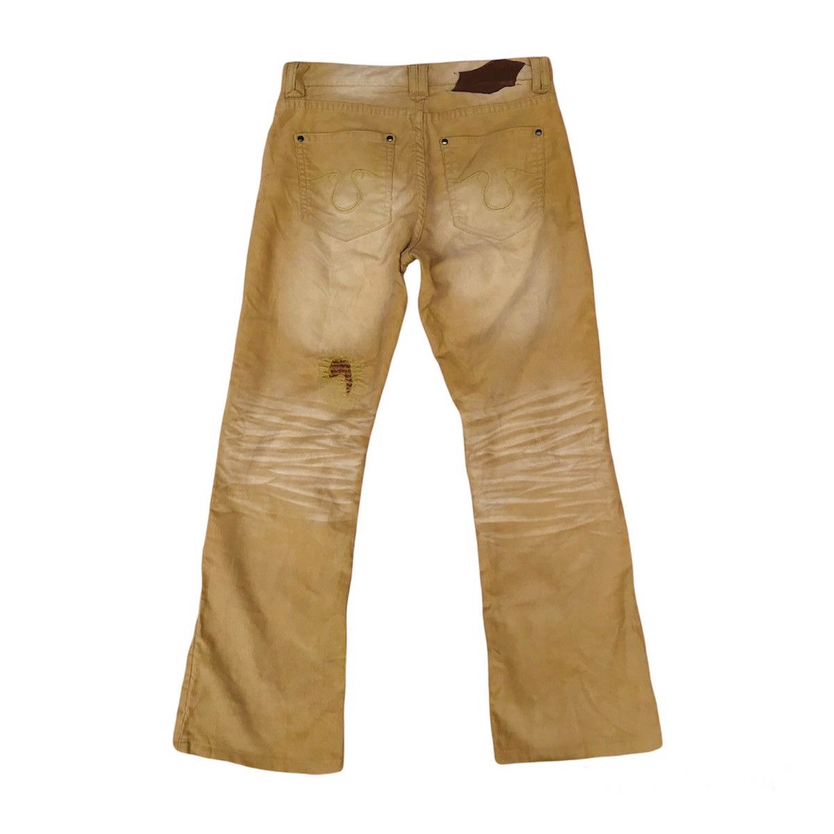 Japanese Brand Flared Dexie Dean distressed cargo bush pant W29 inch Size US 29 - 5 Thumbnail
