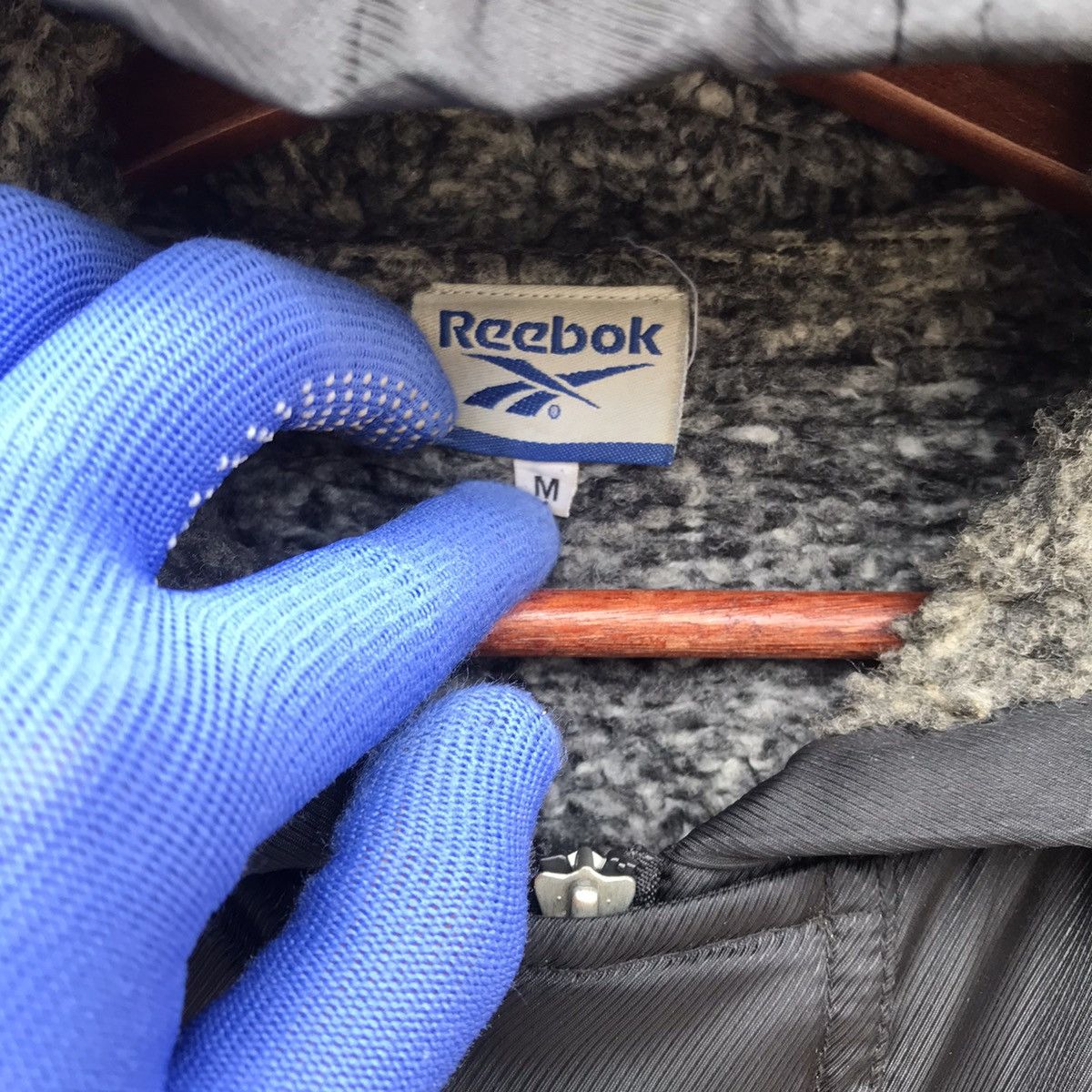 Reebok Vintage Reebok coach jacket hoodie sherpa lining Size US M / EU 48-50 / 2 - 10 Thumbnail