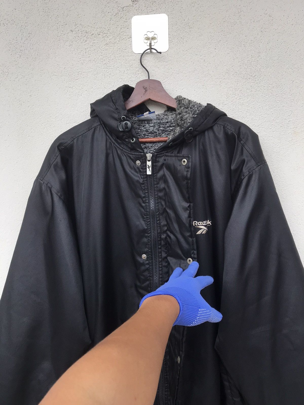 Reebok Vintage Reebok coach jacket hoodie sherpa lining Size US M / EU 48-50 / 2 - 8 Thumbnail