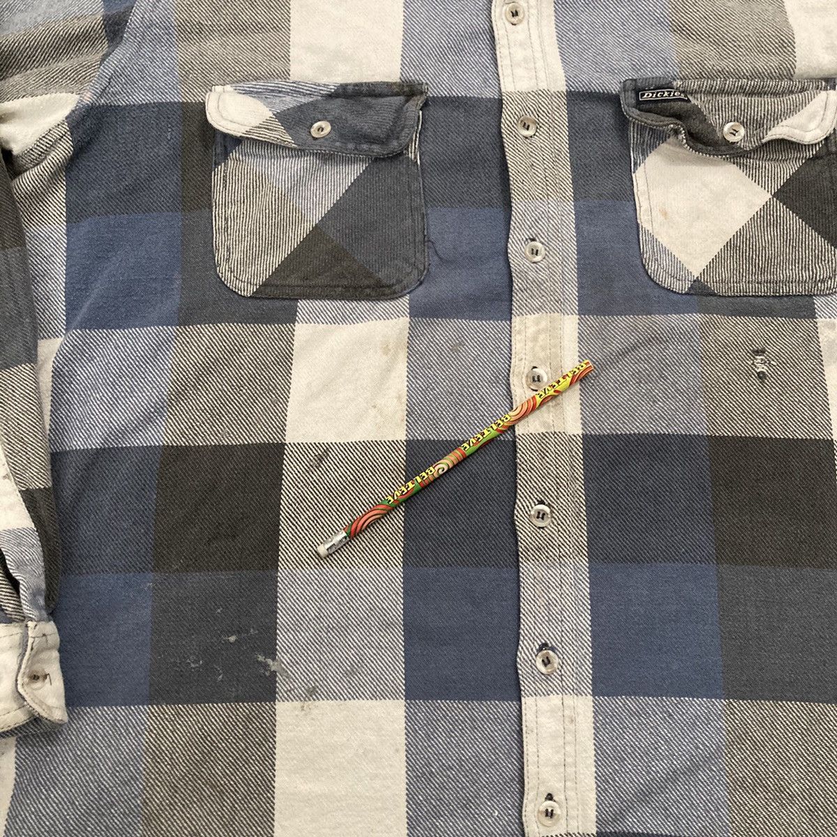Dickies × Vintage Vintage Dickies Button Up Flannel Size US L / EU 52-54 / 3 - 2 Thumbnail