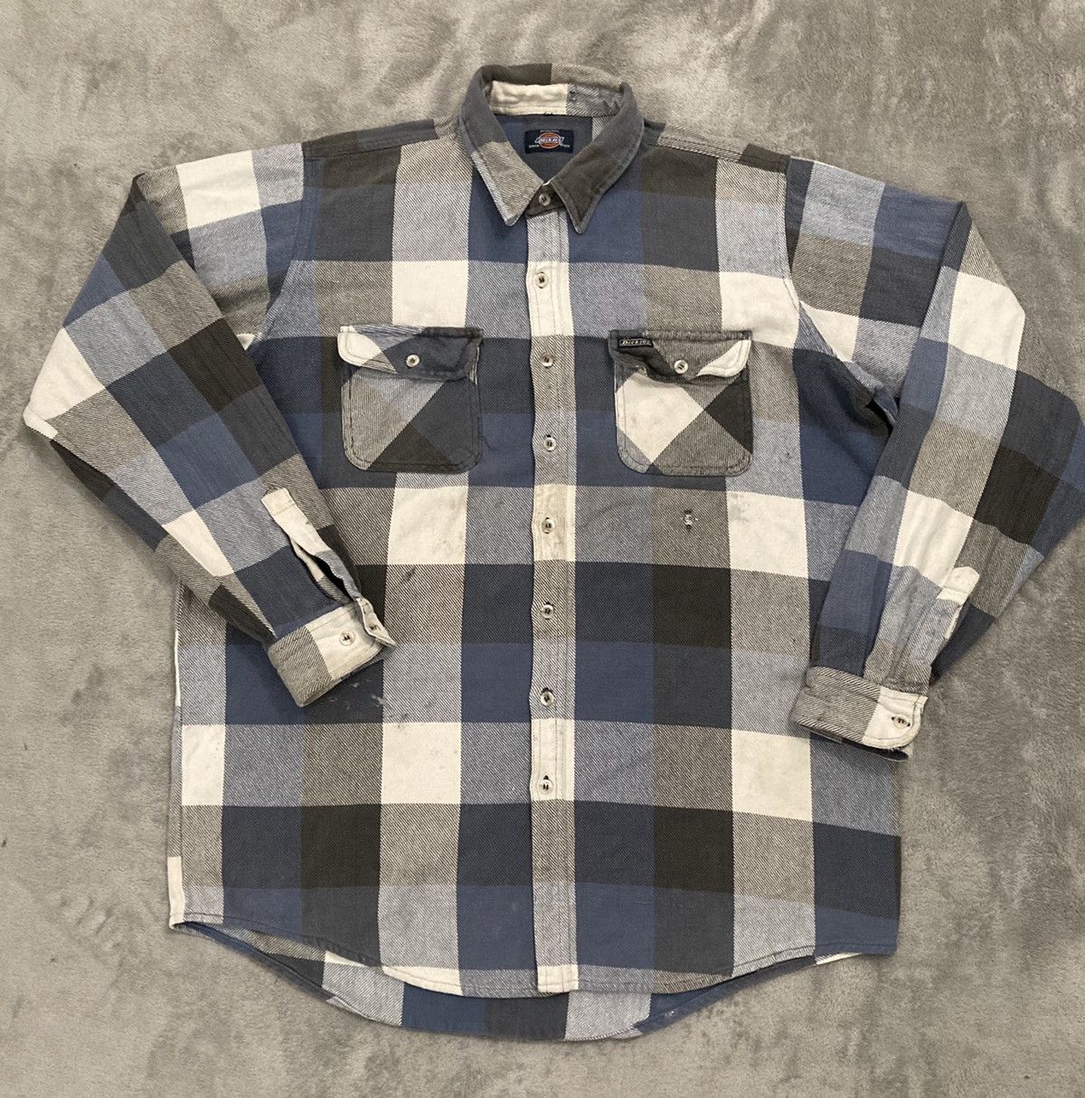 Dickies × Vintage Vintage Dickies Button Up Flannel Size US L / EU 52-54 / 3 - 1 Thumbnail