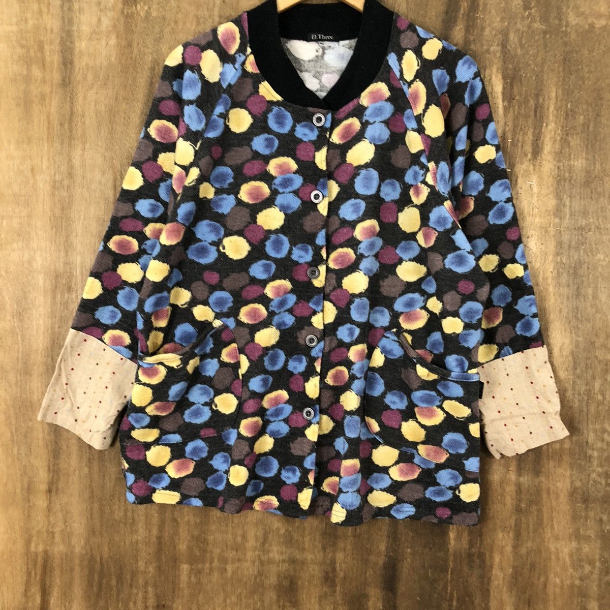 Aran Isles Knitwear × Japanese Brand D.Three Multicolor Cardigan Knitwear #022 Size US M / EU 48-50 / 2 - 3 Thumbnail