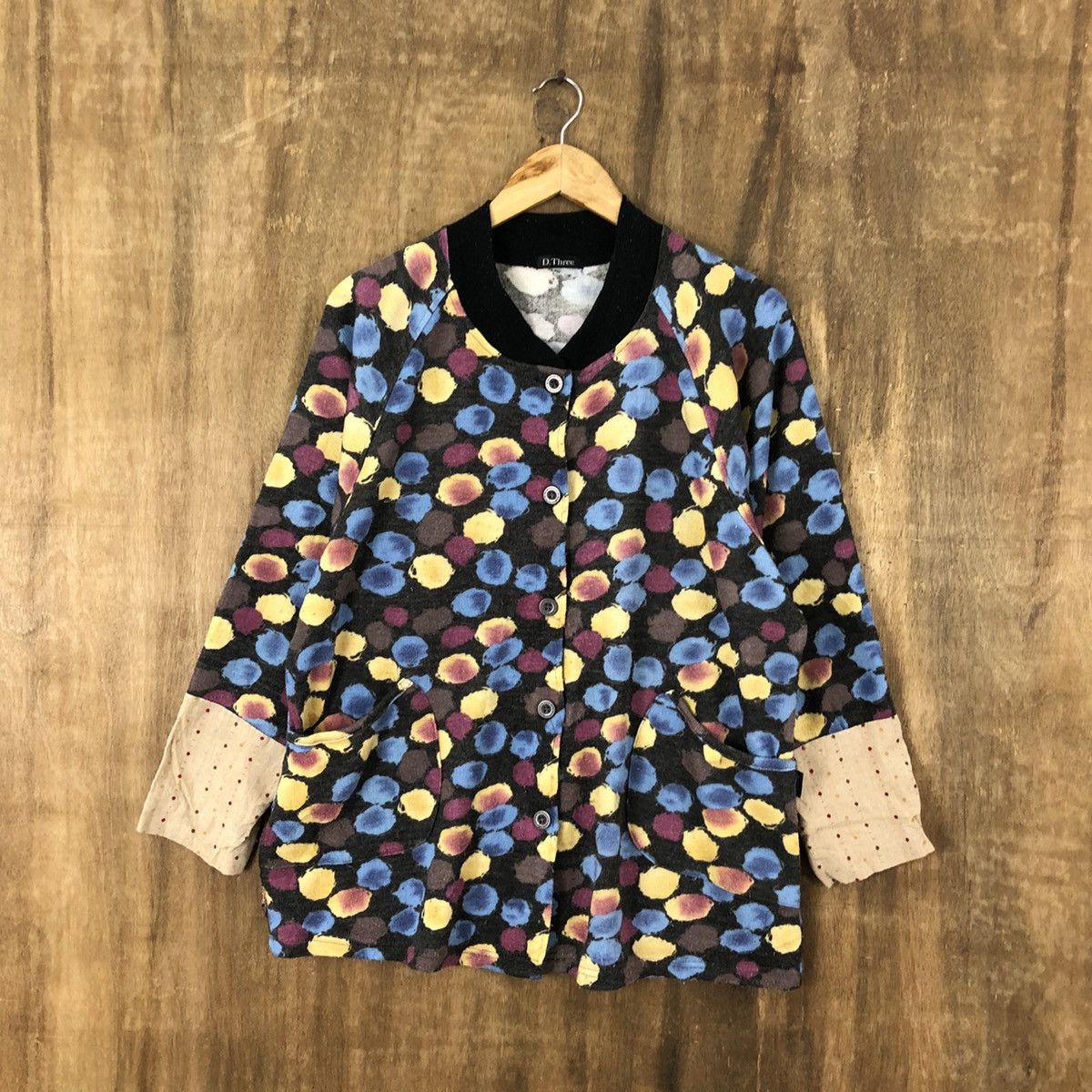 Aran Isles Knitwear × Japanese Brand D.Three Multicolor Cardigan Knitwear #022 Size US M / EU 48-50 / 2 - 1 Thumbnail