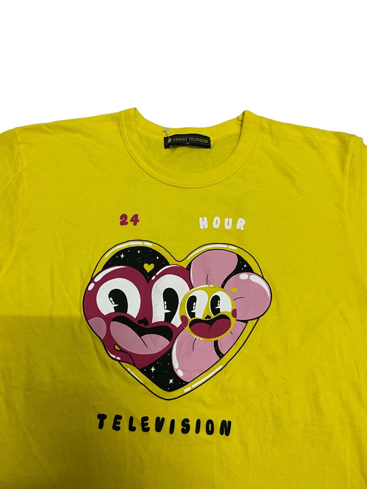 Japanese Brand × Vintage Steals‼️Vintage 24Hours Television Japanese Yellow Tee Size US M / EU 48-50 / 2 - 3 Thumbnail
