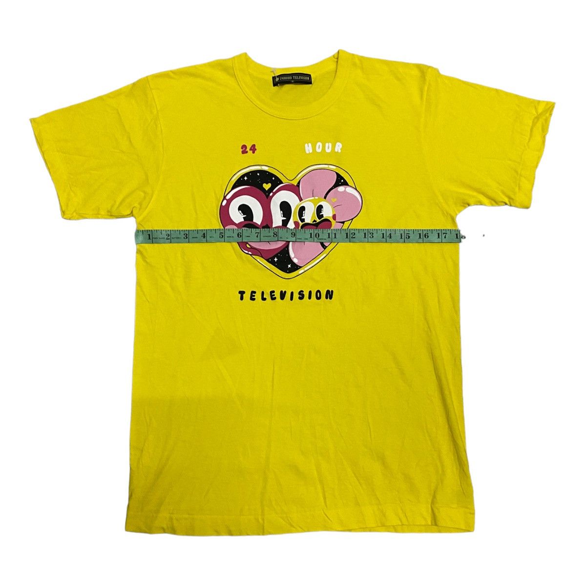 Japanese Brand × Vintage Steals‼️Vintage 24Hours Television Japanese Yellow Tee Size US M / EU 48-50 / 2 - 8 Thumbnail
