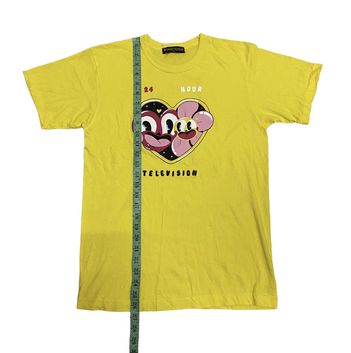 Japanese Brand × Vintage Steals‼️Vintage 24Hours Television Japanese Yellow Tee Size US M / EU 48-50 / 2 - 9 Thumbnail