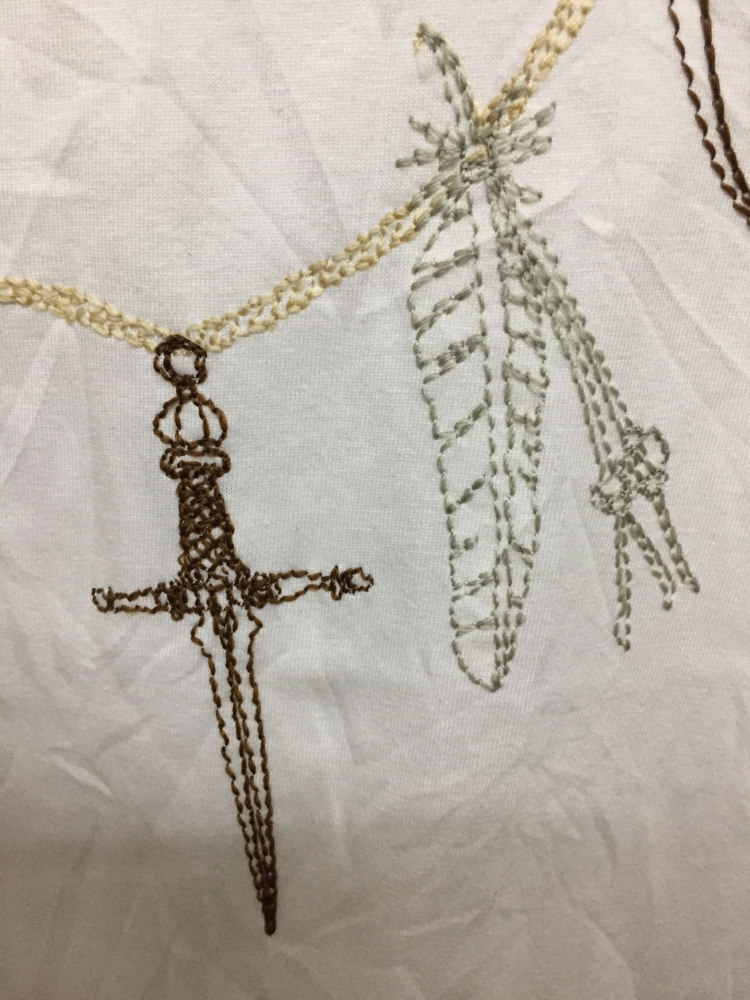 FACTOTUM × Japanese Brand Goros necklace embroidered tee Size US M / EU 48-50 / 2 - 4 Thumbnail