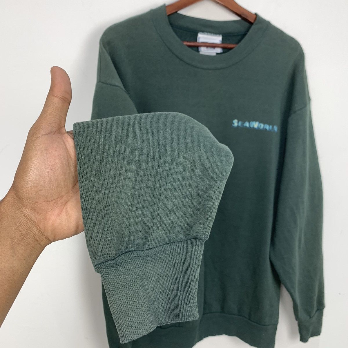 Habitat × Lee × Vintage Vintage LEE SEAWORLD Habitat Grizzly Wild Bear Sweatshirt Size US L / EU 52-54 / 3 - 8 Thumbnail