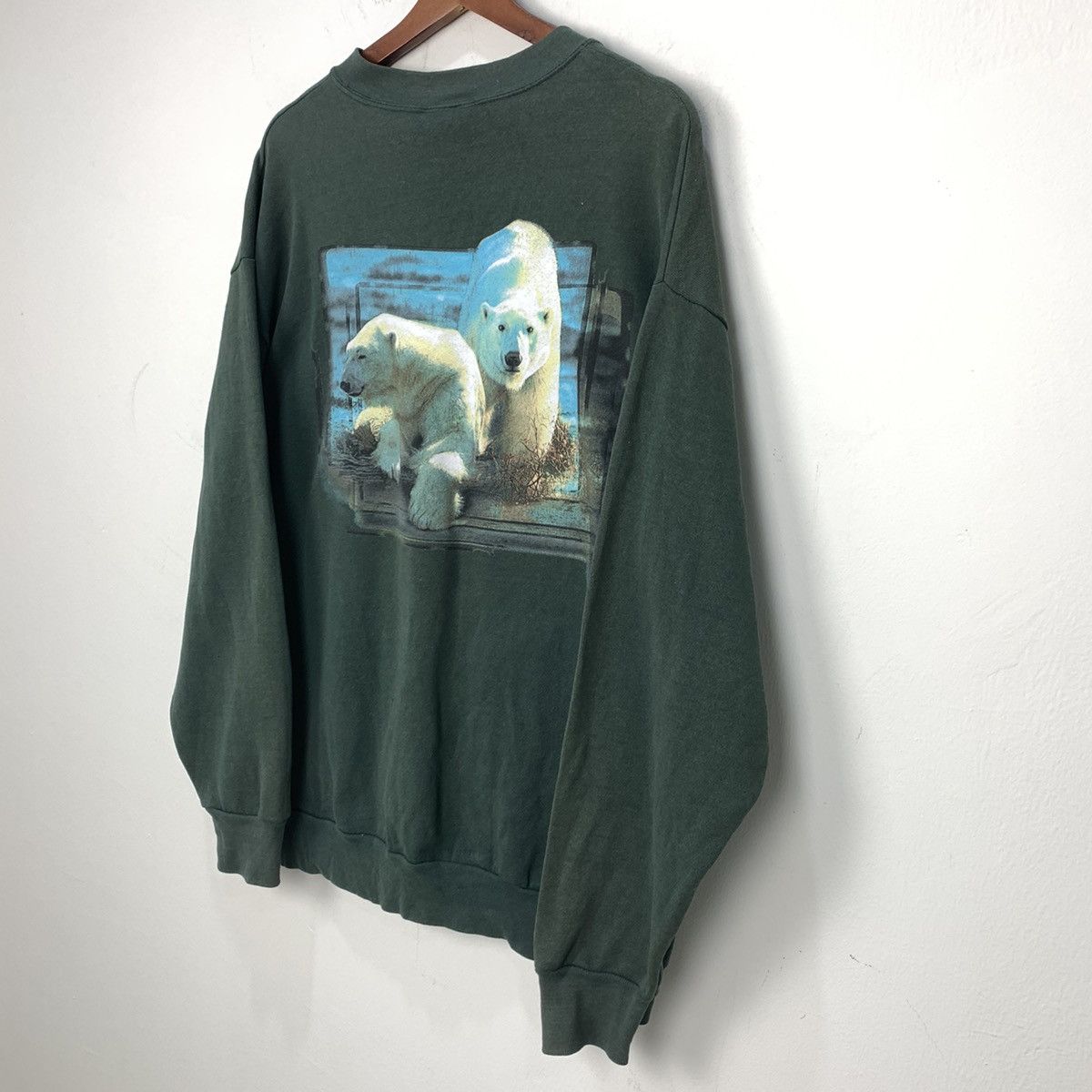 Habitat × Lee × Vintage Vintage LEE SEAWORLD Habitat Grizzly Wild Bear Sweatshirt Size US L / EU 52-54 / 3 - 12 Thumbnail