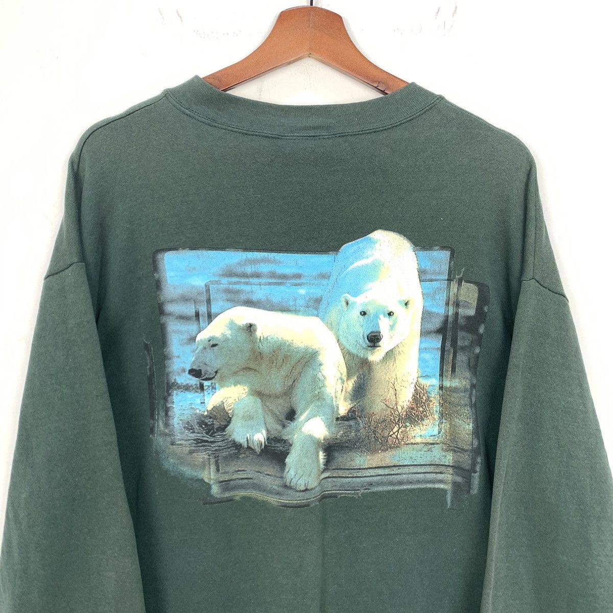 Habitat × Lee × Vintage Vintage LEE SEAWORLD Habitat Grizzly Wild Bear Sweatshirt Size US L / EU 52-54 / 3 - 9 Thumbnail