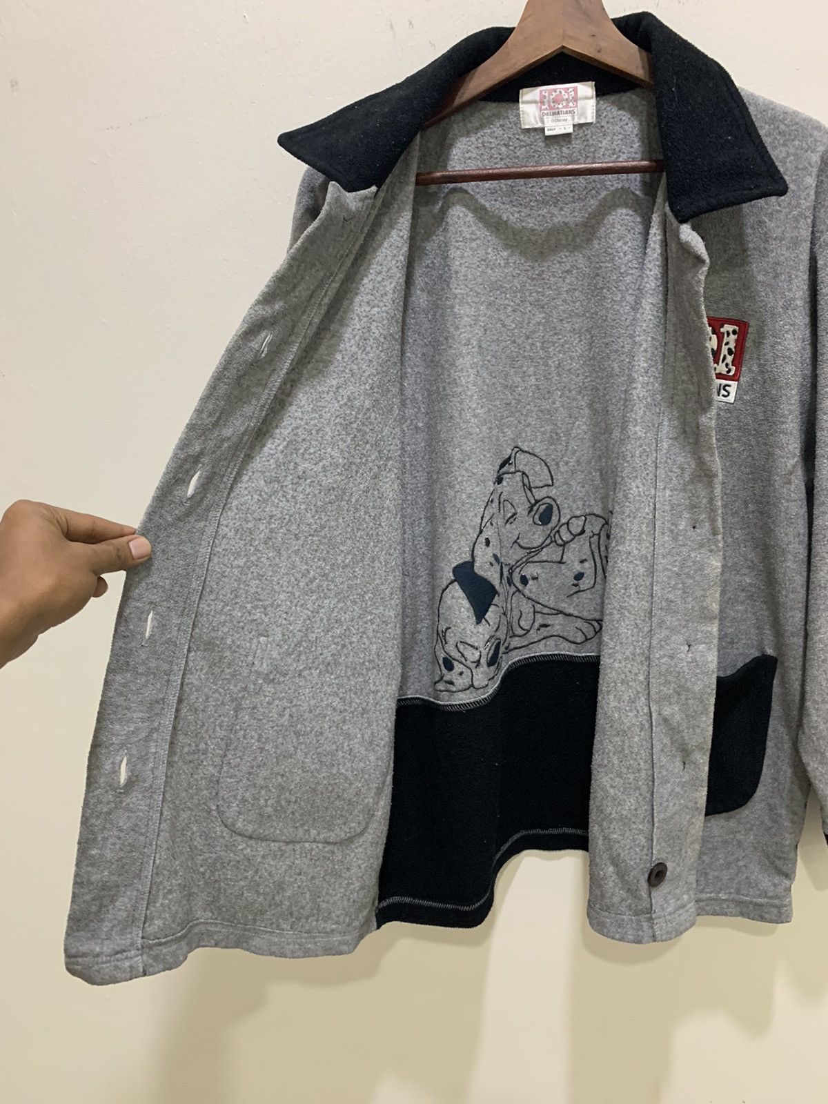 Cartoon Network × Disney 101 DALMATIAN Vntg 90s Disney Erny Fleece Sweatshirt Jacket Size US L / EU 52-54 / 3 - 20 Thumbnail