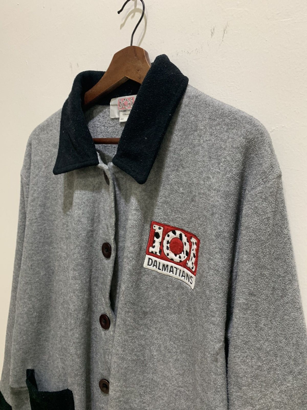 Cartoon Network × Disney 101 DALMATIAN Vntg 90s Disney Erny Fleece Sweatshirt Jacket Size US L / EU 52-54 / 3 - 7 Thumbnail