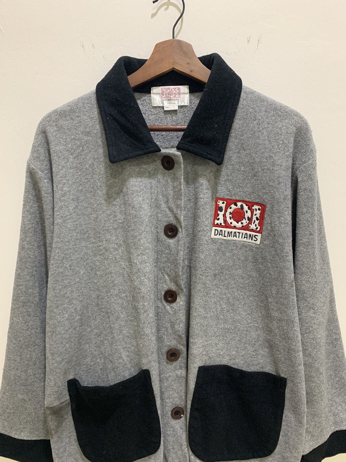 Cartoon Network × Disney 101 DALMATIAN Vntg 90s Disney Erny Fleece Sweatshirt Jacket Size US L / EU 52-54 / 3 - 4 Thumbnail