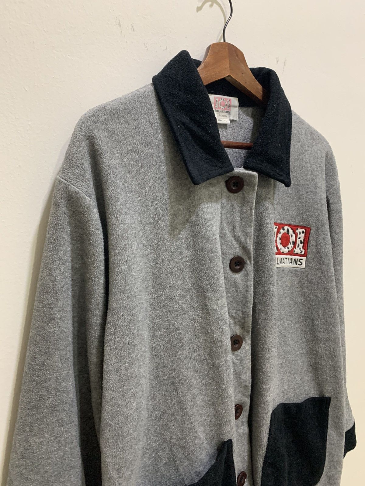 Cartoon Network × Disney 101 DALMATIAN Vntg 90s Disney Erny Fleece Sweatshirt Jacket Size US L / EU 52-54 / 3 - 6 Thumbnail