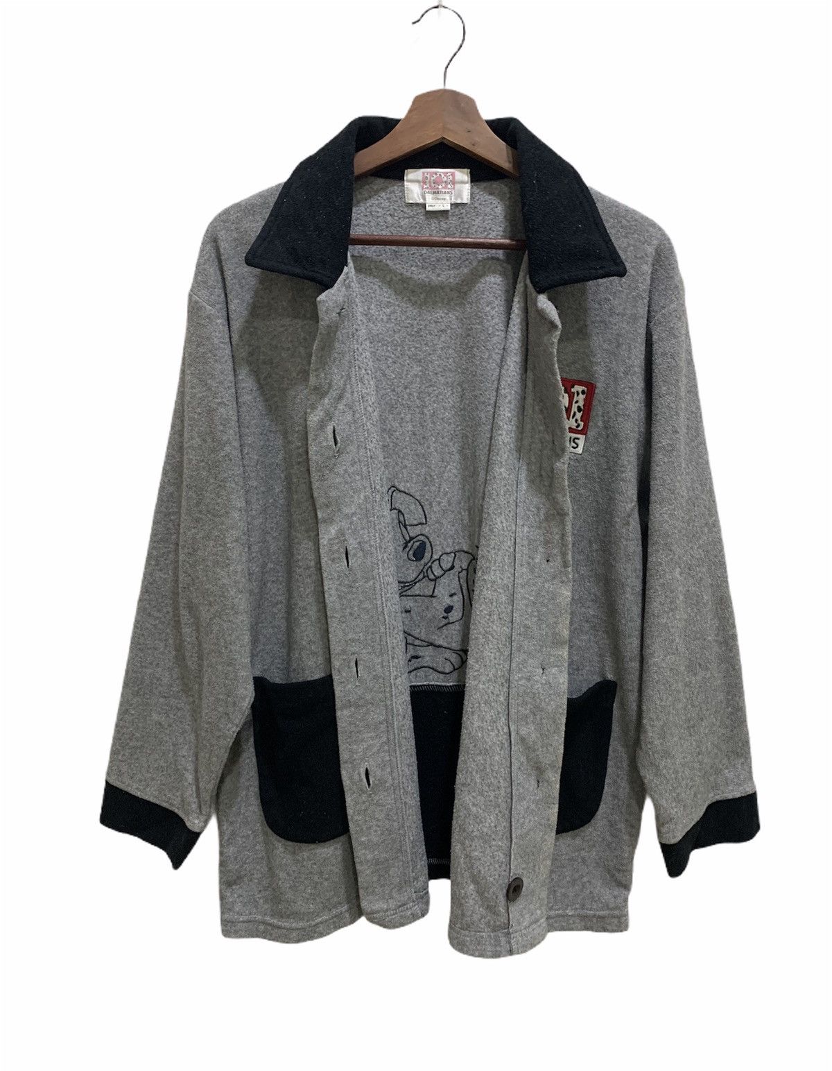 Cartoon Network × Disney 101 DALMATIAN Vntg 90s Disney Erny Fleece Sweatshirt Jacket Size US L / EU 52-54 / 3 - 3 Thumbnail