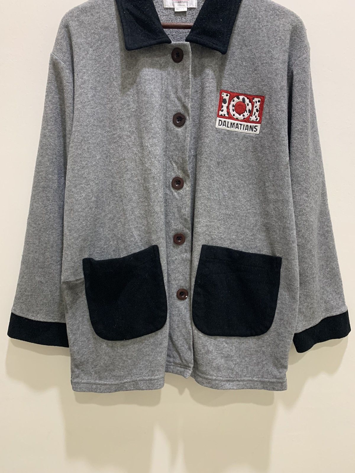 Cartoon Network × Disney 101 DALMATIAN Vntg 90s Disney Erny Fleece Sweatshirt Jacket Size US L / EU 52-54 / 3 - 5 Thumbnail