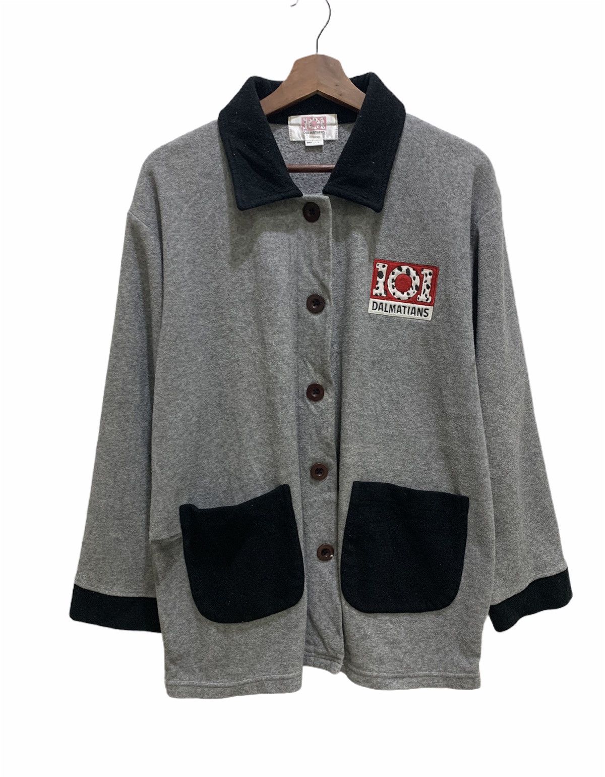 Cartoon Network × Disney 101 DALMATIAN Vntg 90s Disney Erny Fleece Sweatshirt Jacket Size US L / EU 52-54 / 3 - 1 Thumbnail