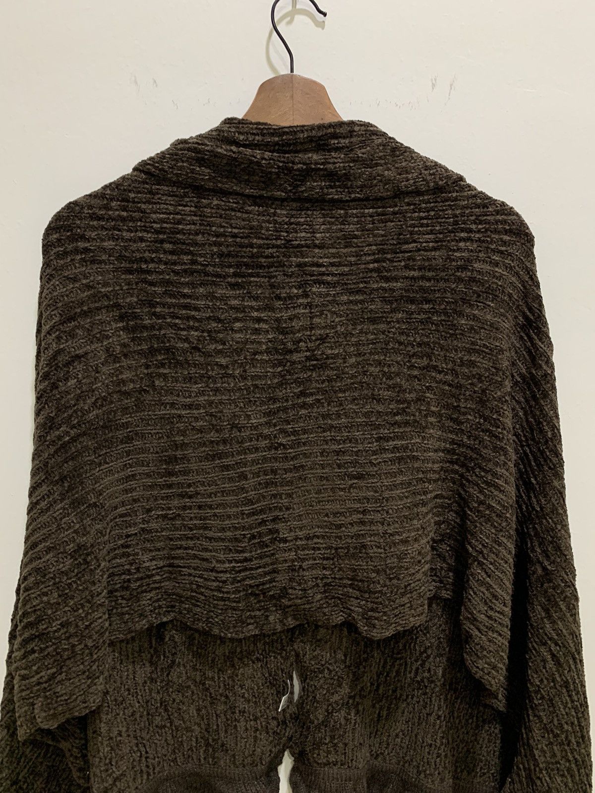 Homespun Knitwear × Other VELVET Aran Knitwear Scarf Muffler Fur Cape Button Cardigan Size M / US 6-8 / IT 42-44 - 10 Thumbnail
