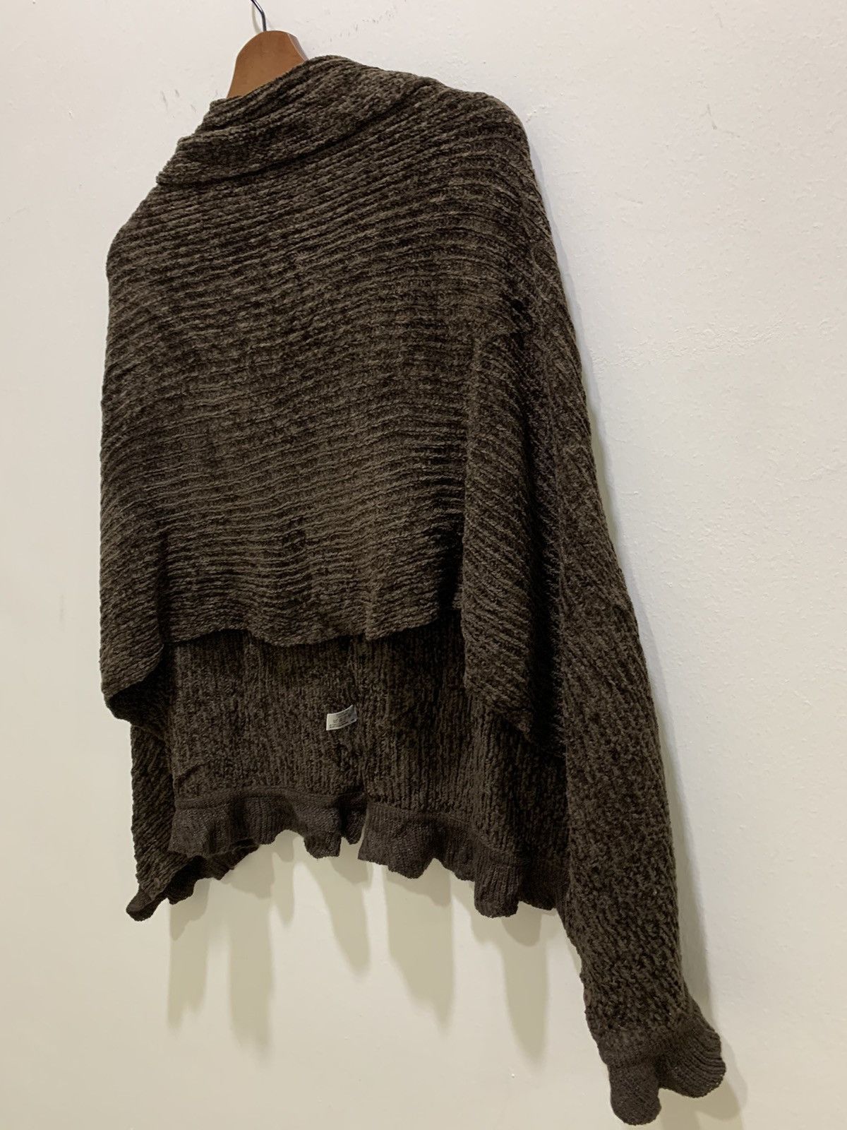 Homespun Knitwear × Other VELVET Aran Knitwear Scarf Muffler Fur Cape Button Cardigan Size M / US 6-8 / IT 42-44 - 13 Thumbnail