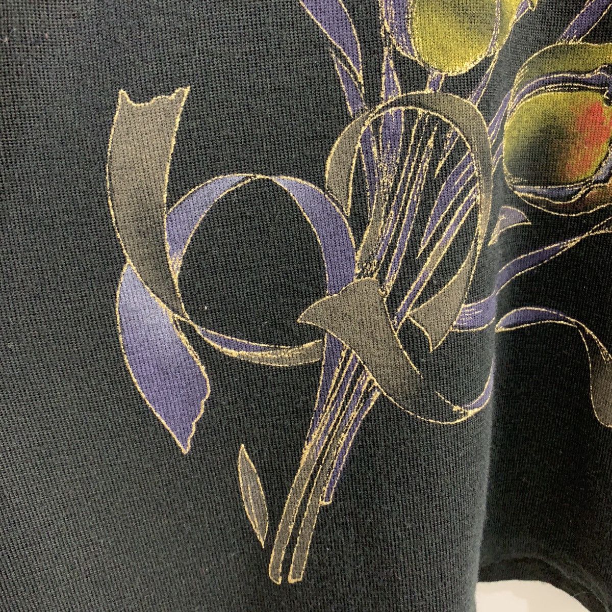 Japanese Brand LM Big Logo Lace Flower Graphic Painted Crewneck Sweatshirt Size L / US 10 / IT 46 - 10 Thumbnail