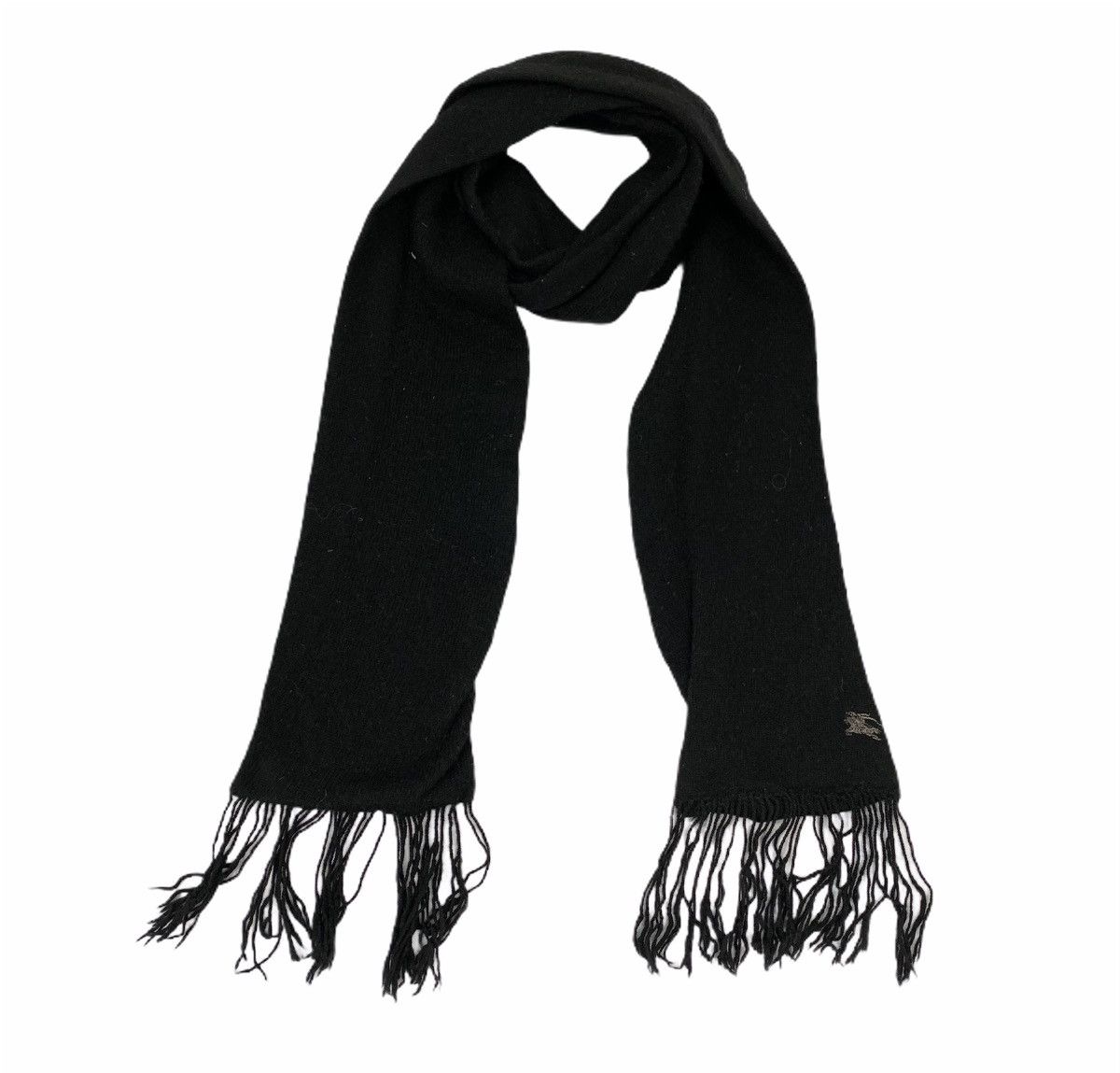 Burberry × Other BURBERRY LONDON Blue Label Embroidered Curved Muffler Scarf Size ONE SIZE - 1 Thumbnail