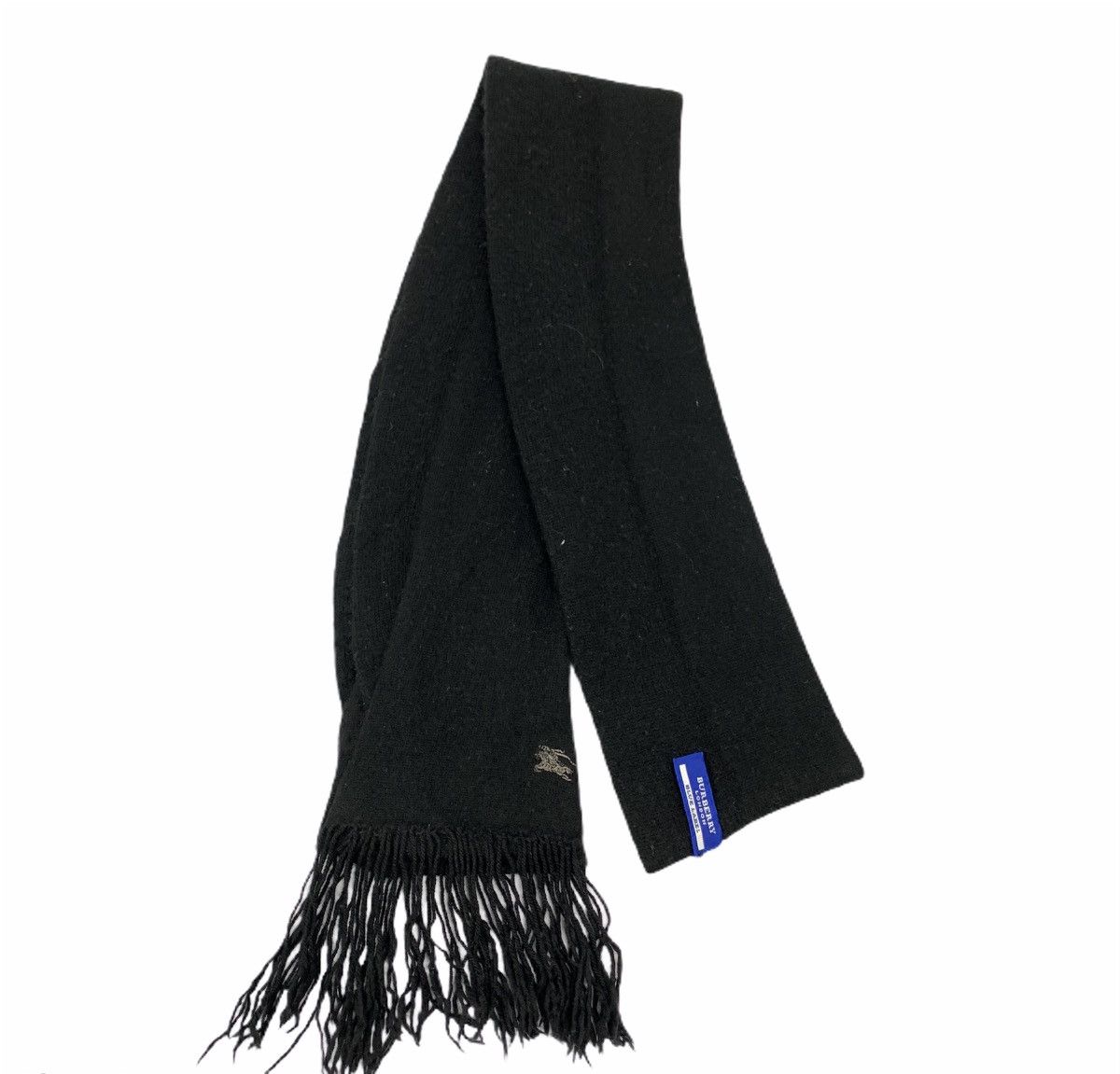 Burberry × Other BURBERRY LONDON Blue Label Embroidered Curved Muffler Scarf Size ONE SIZE - 2 Thumbnail