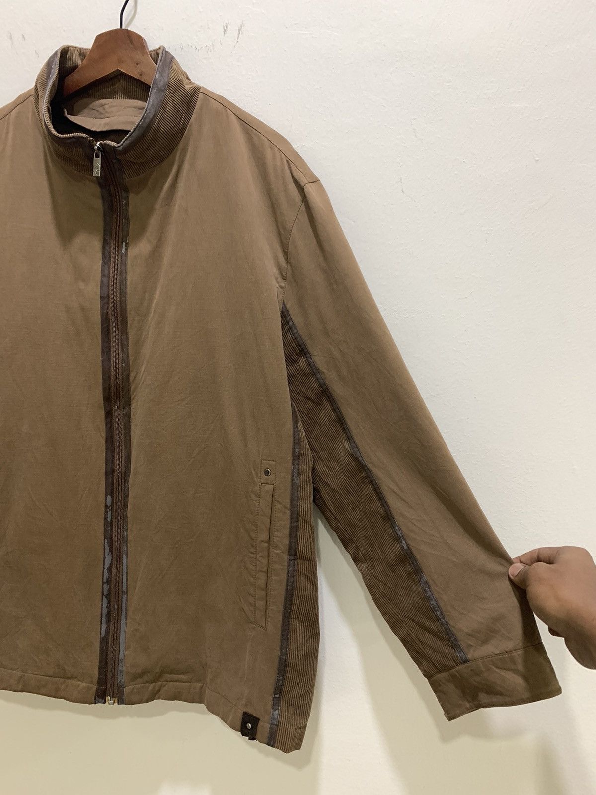 Other × Pierre Cardin PIERRE CARDIN PARIS Vtg Zipper Corduroy Velour Light Jacket Size US XL / EU 56 / 4 - 11 Thumbnail