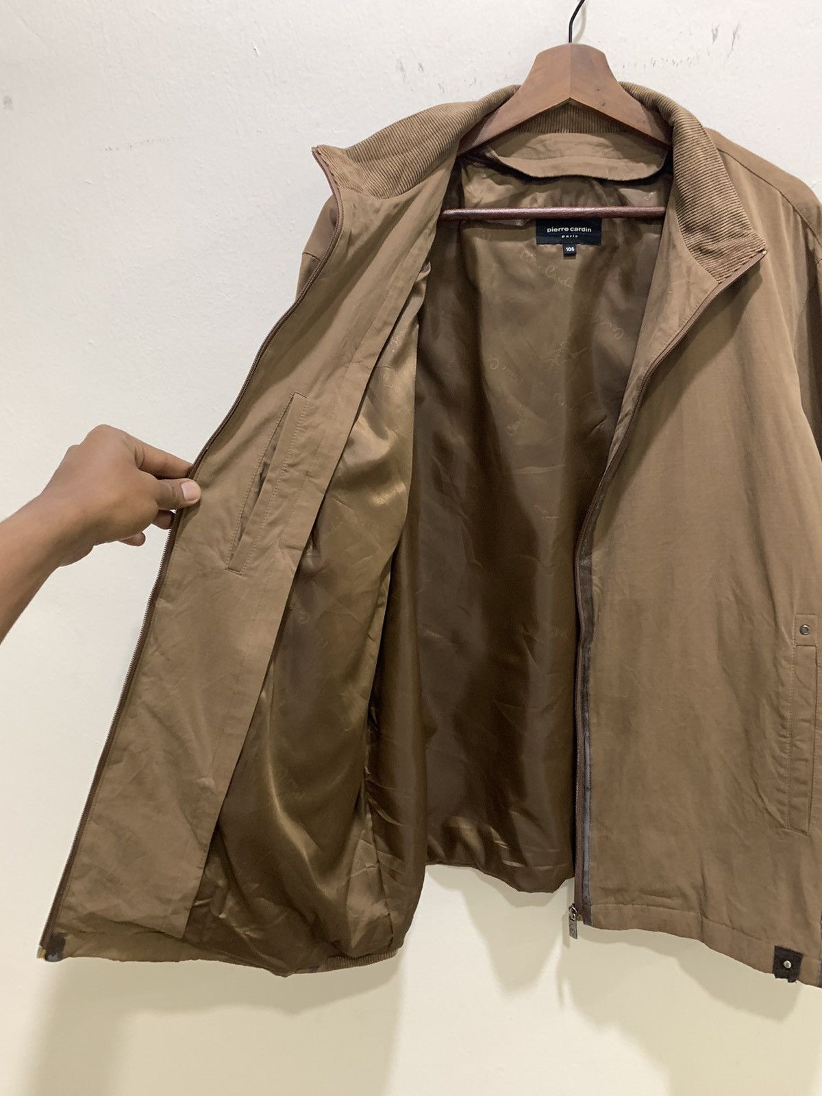 Other × Pierre Cardin PIERRE CARDIN PARIS Vtg Zipper Corduroy Velour Light Jacket Size US XL / EU 56 / 4 - 17 Thumbnail