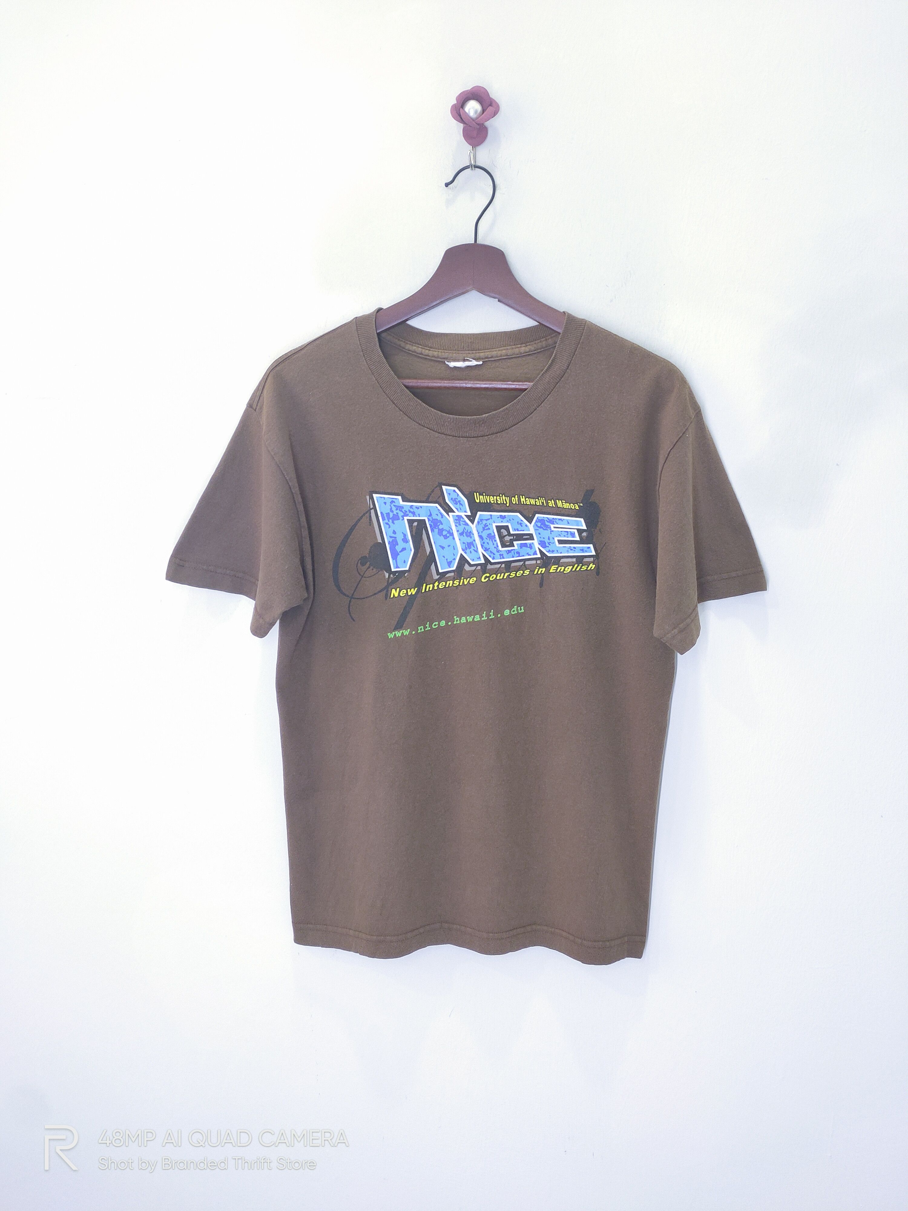 Other Vintage NICE University of Hawai Manoa Varsity Seamless Tee Size US M / EU 48-50 / 2 - 1 Thumbnail
