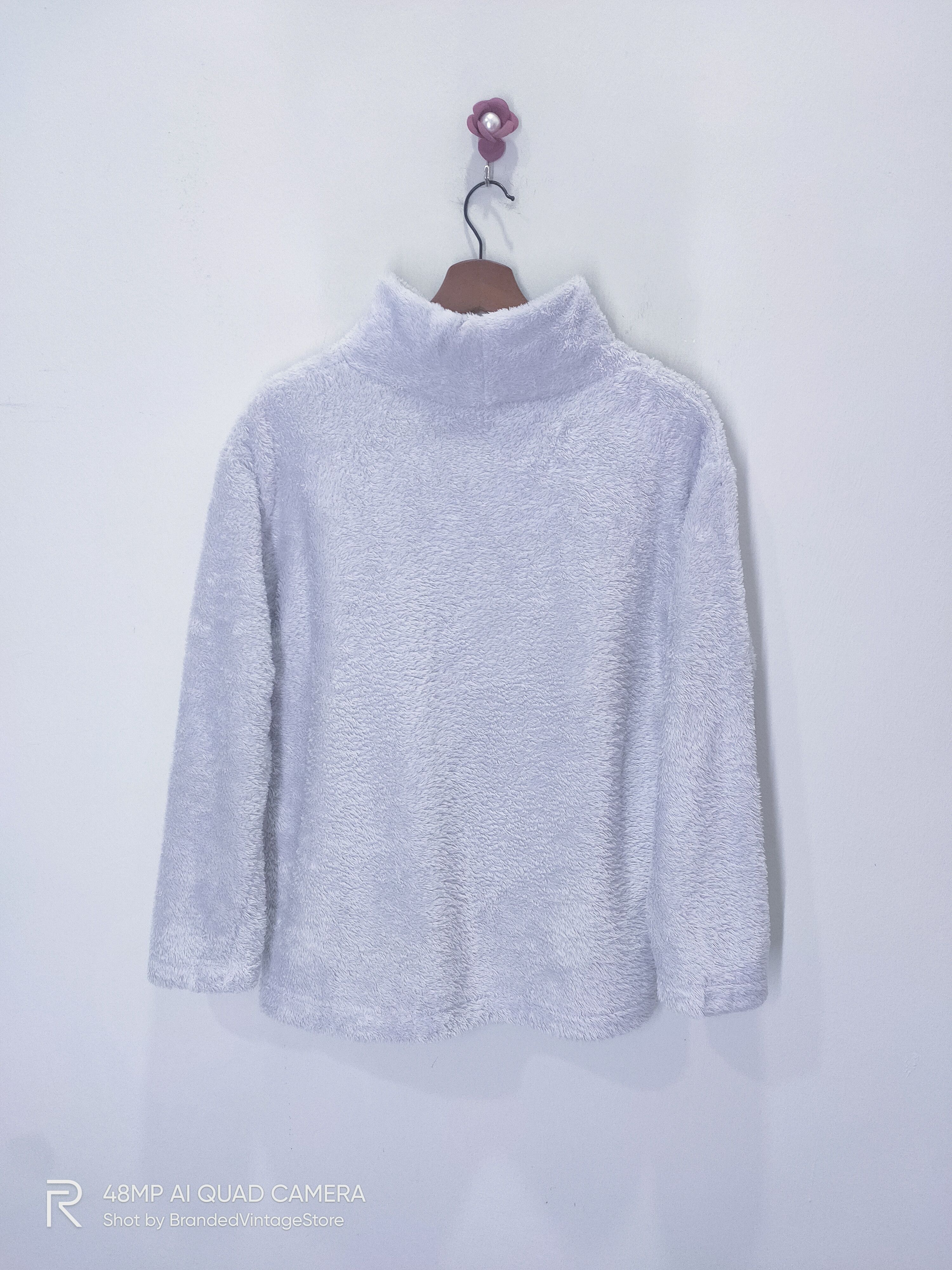 Japanese Brand × Uniqlo UNIQLO Fleece Fur WhiteSoft Sweatshirt Sweater Light Jacket Size US M / EU 48-50 / 2 - 1 Thumbnail
