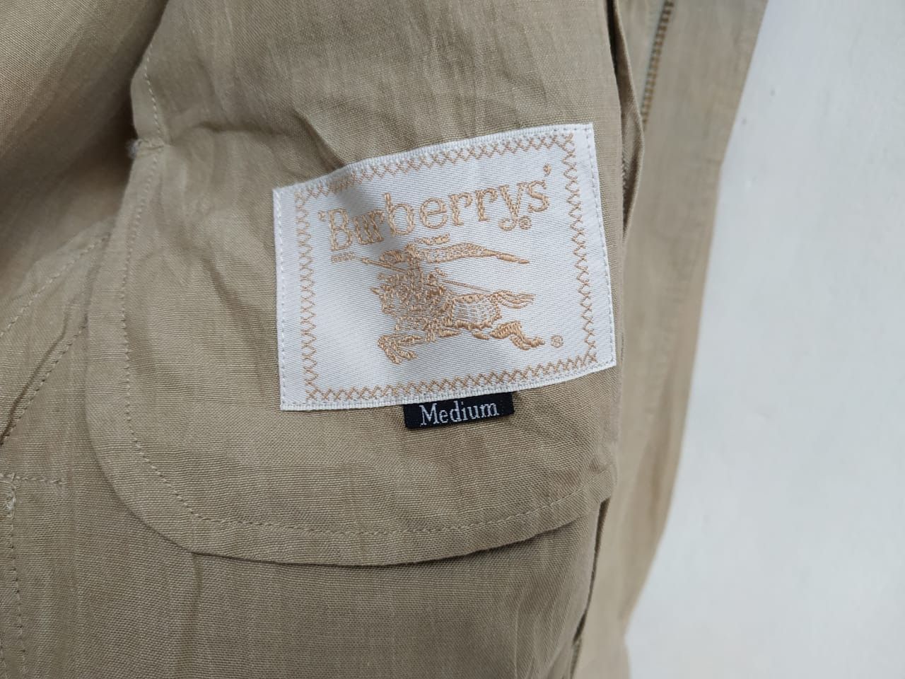 Burberry Vintage Burberry Linen Jacket Size US M / EU 48-50 / 2 - 10 Thumbnail