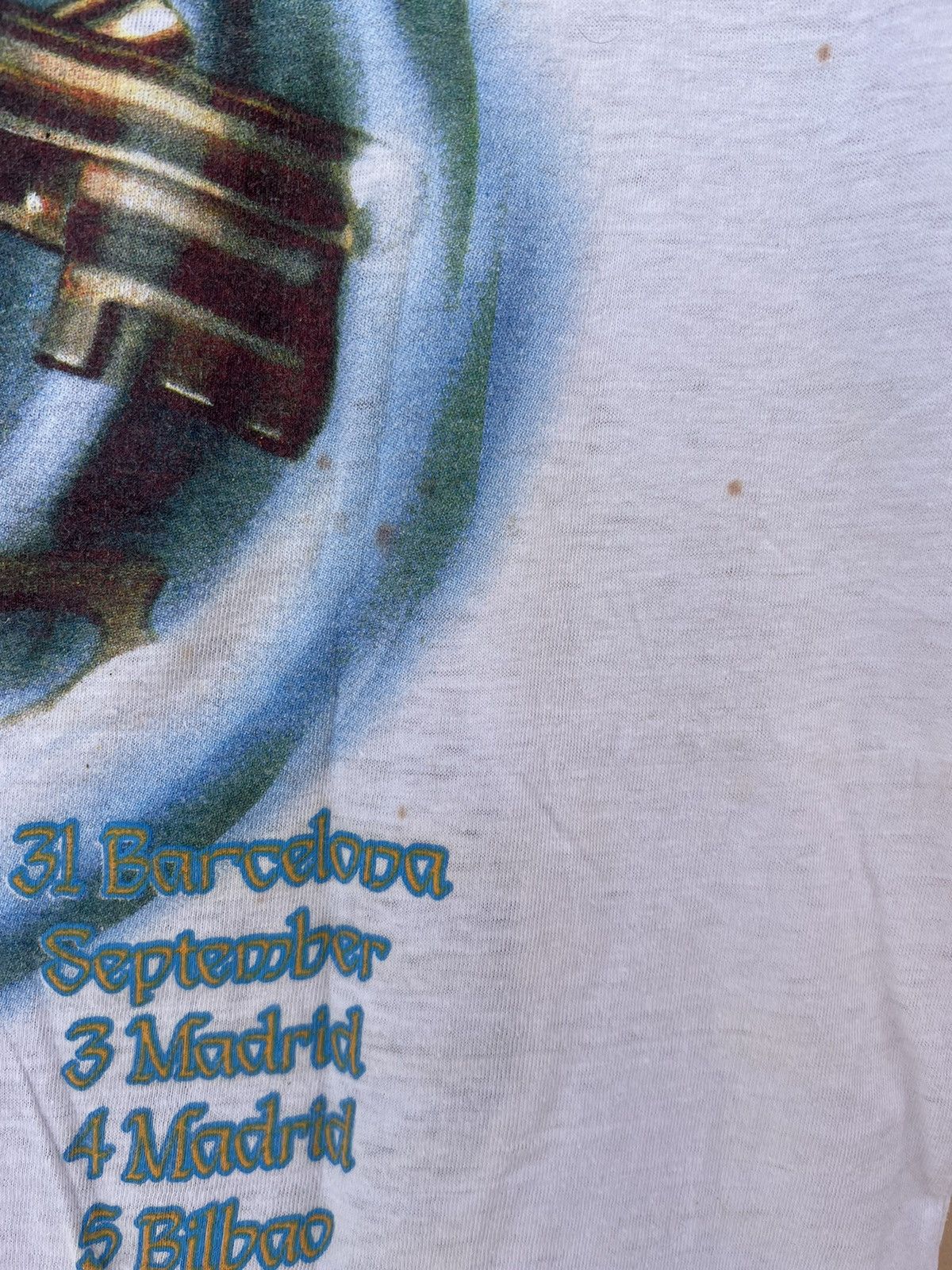 Band Tees Vintage 1987 Helloween Keeper of the Seven Keys White Tee Size US M / EU 48-50 / 2 - 21 Thumbnail