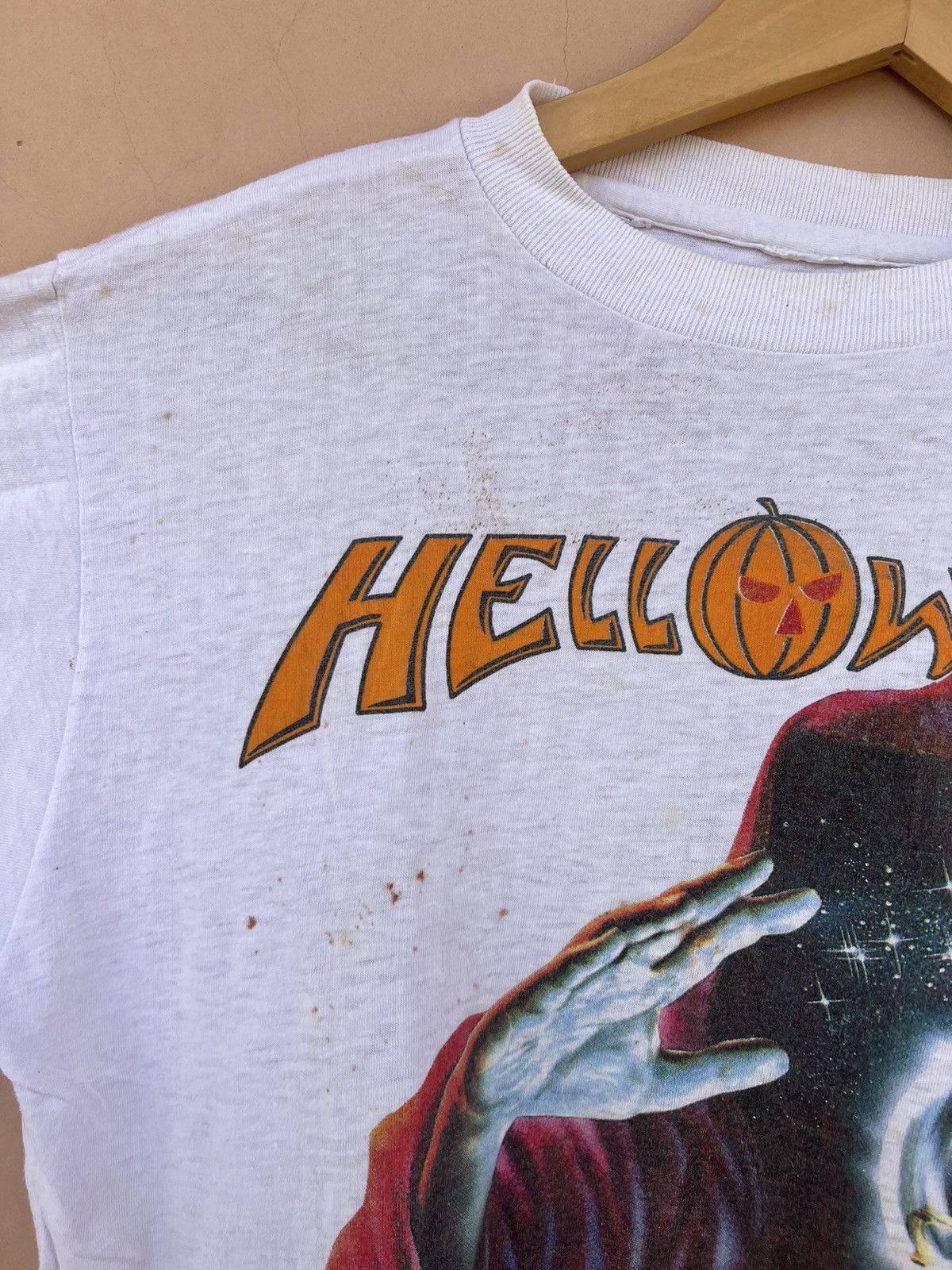Band Tees Vintage 1987 Helloween Keeper of the Seven Keys White Tee Size US M / EU 48-50 / 2 - 3 Thumbnail